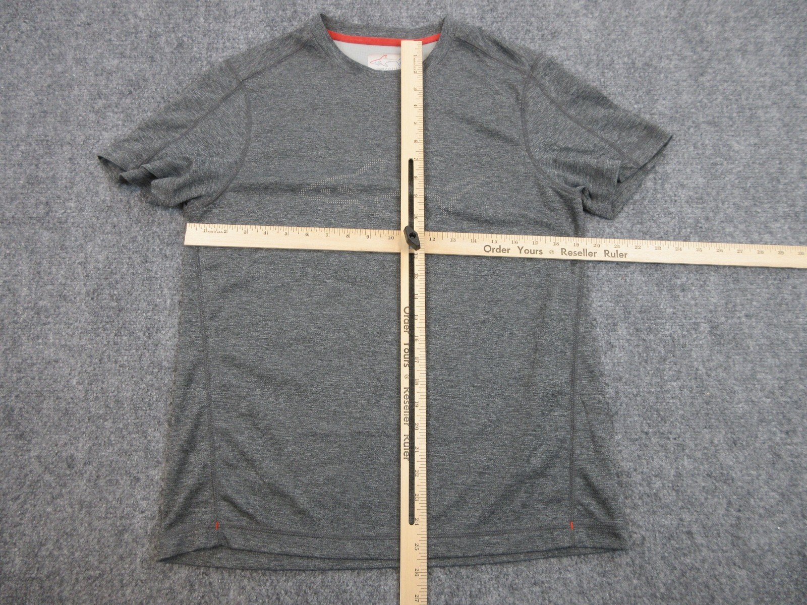 Greg Norman Shirt Mens Adult Small Gray Shark Logo Outdoors Golf Lightweight