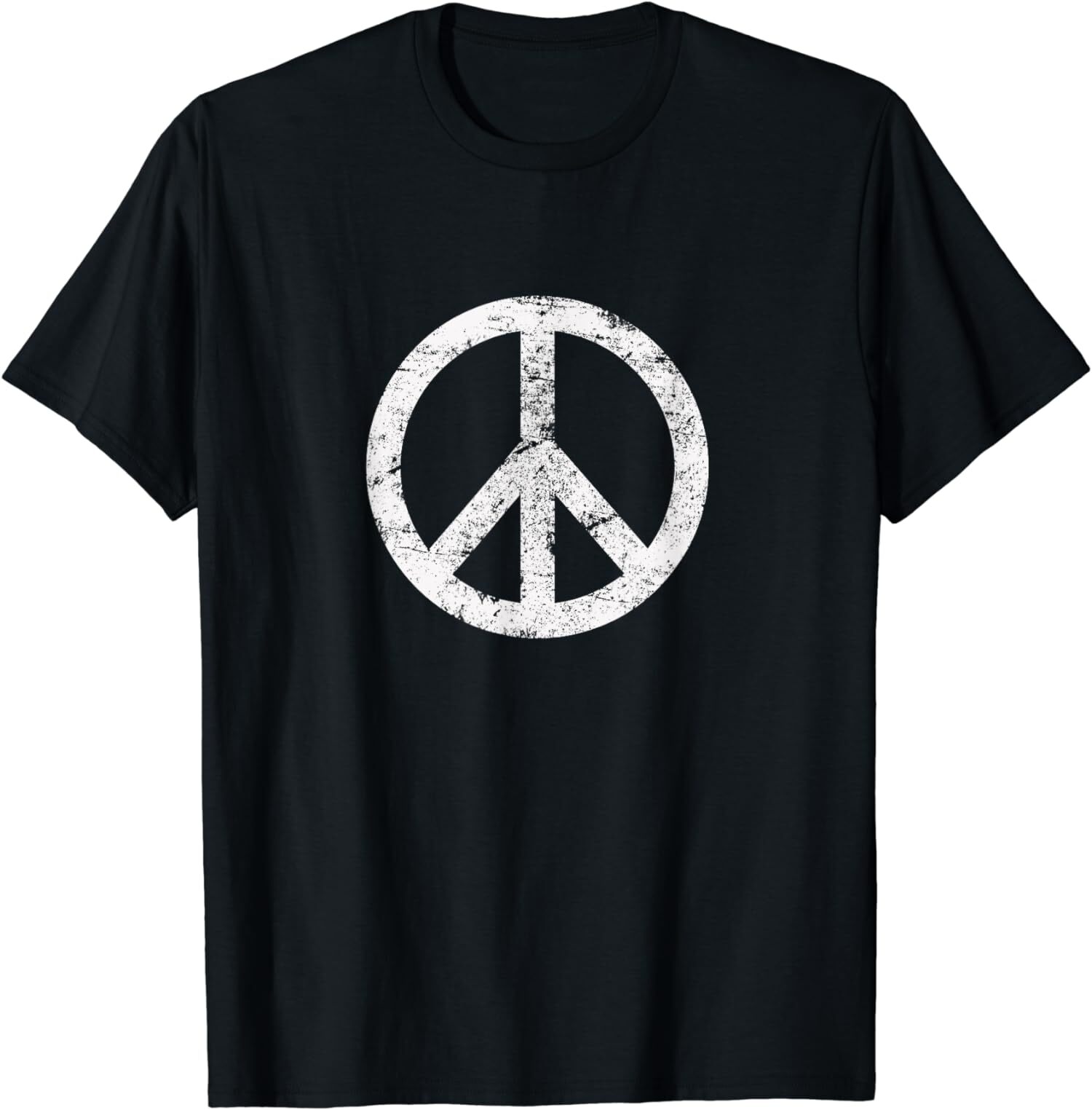 Distressed Hippie Peace Sign Cool Vintage Symbol Gift Unisex T-Shirt