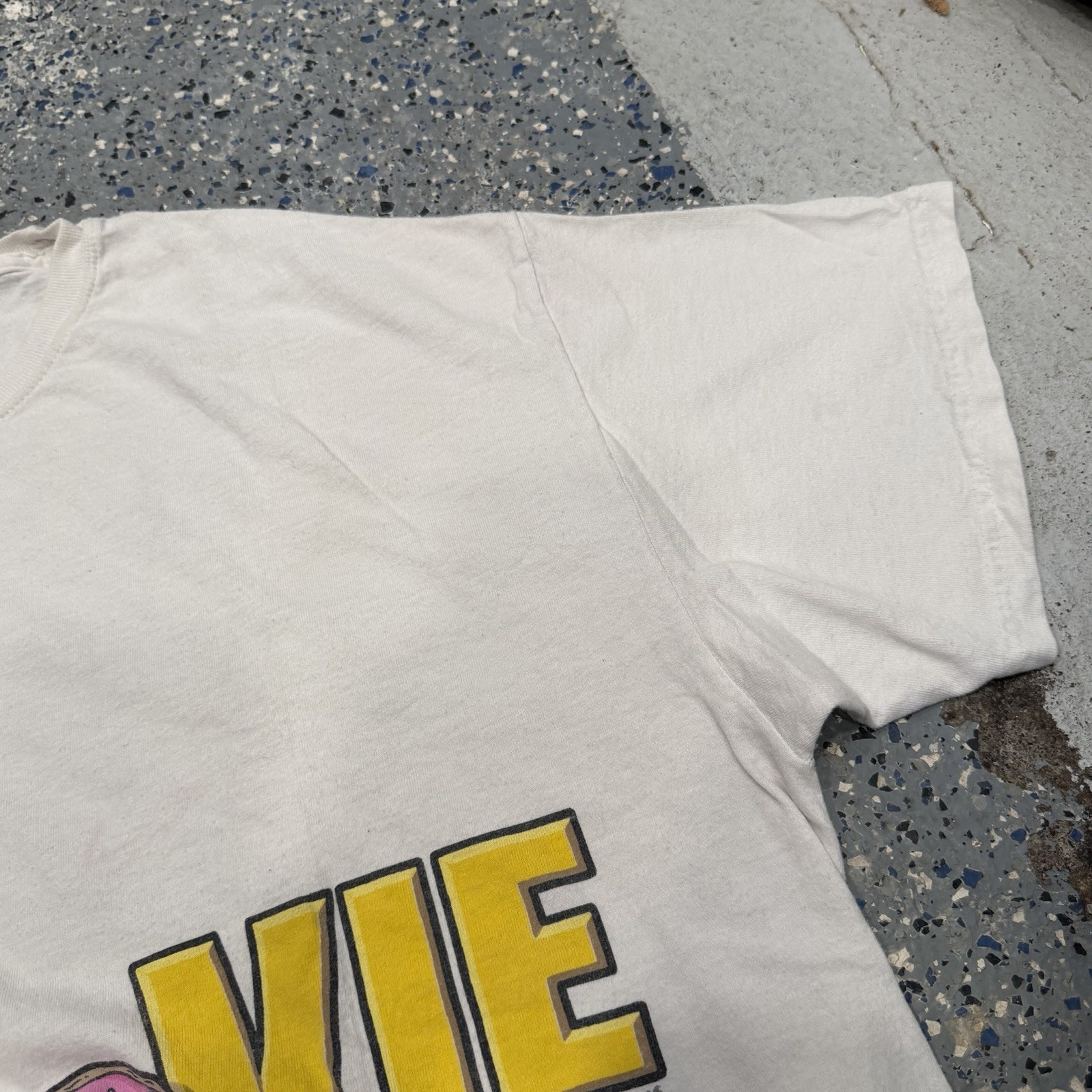 Vintage The Simpsons 2008 Movie Promo White T-shirt Men Size XL 00s-Cartoon