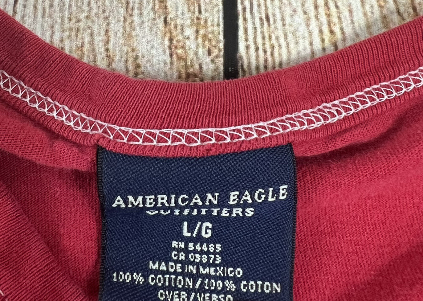 Vintage American Eagle Outfitters Durham Wolfpack Lacrosse Red T Shirt Size Larg
