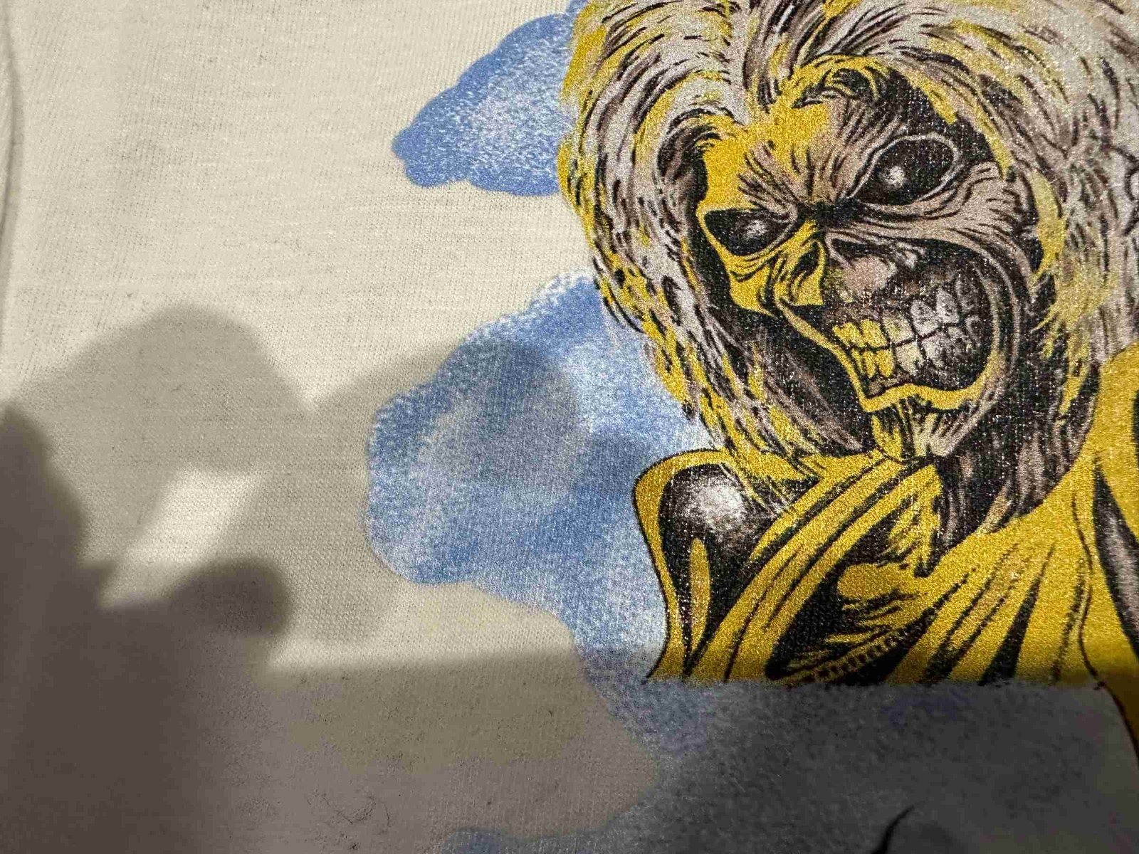 Iron Maiden Aces High 1984 Concert Raglan CREAM/CAMOUFLAGE S to 3XL