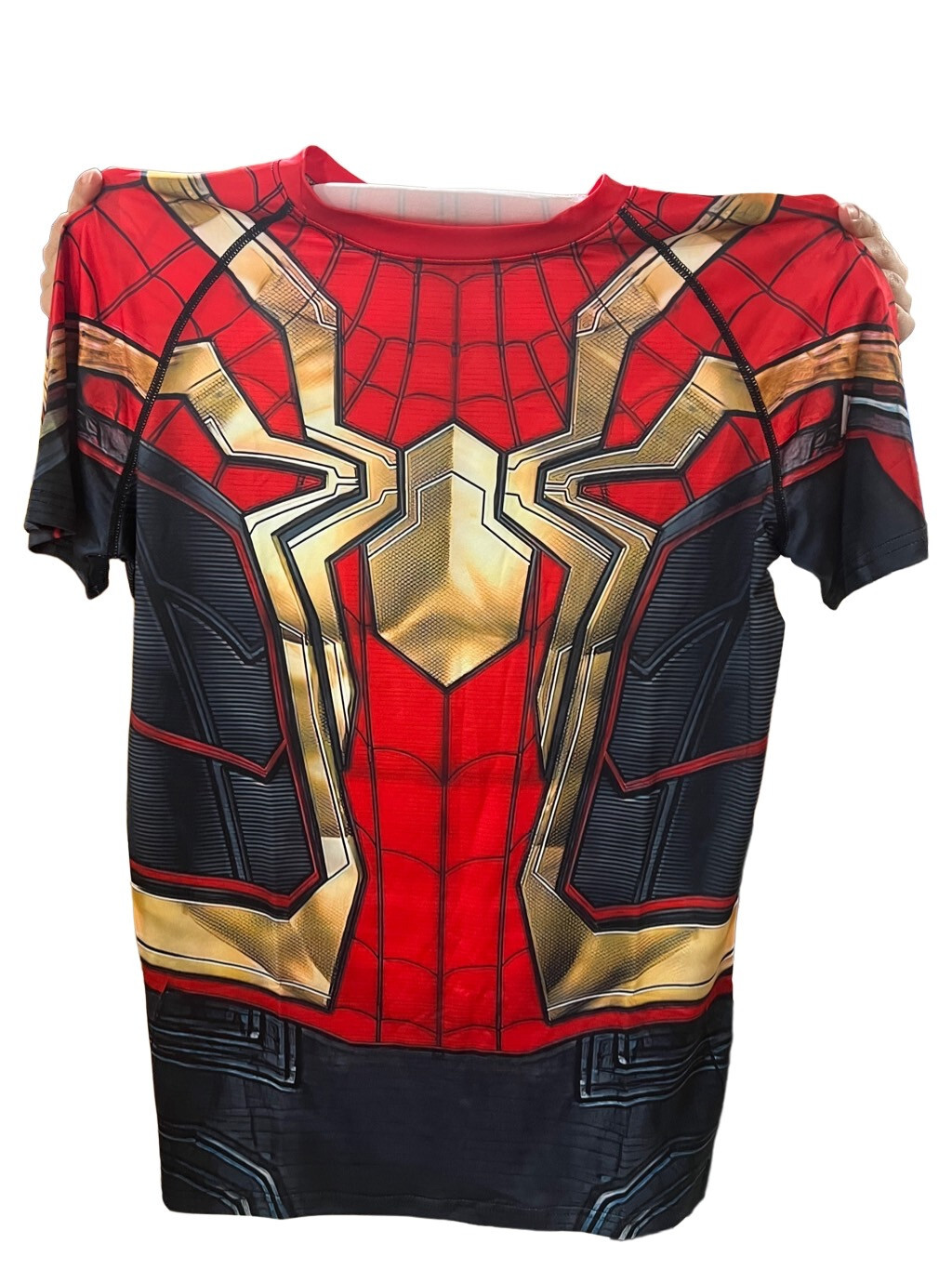 Men’s T-shirts Spider Superhero Compression Tights Short Sleeve Tops Tee Gym
