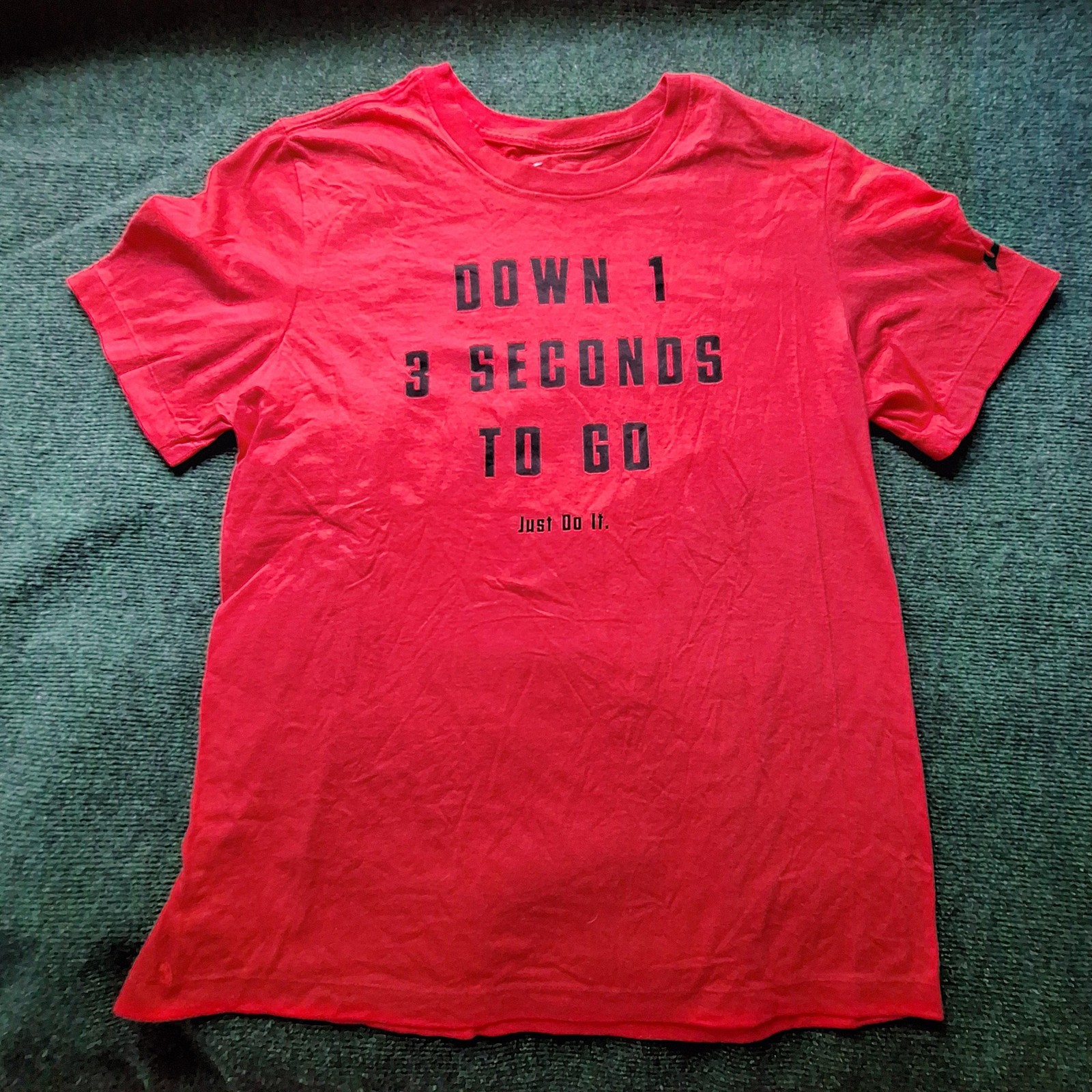 Nike Shirt Mens Large Red The Nike Tee Just Do It Graphic Swoosh T-Shirt Sports