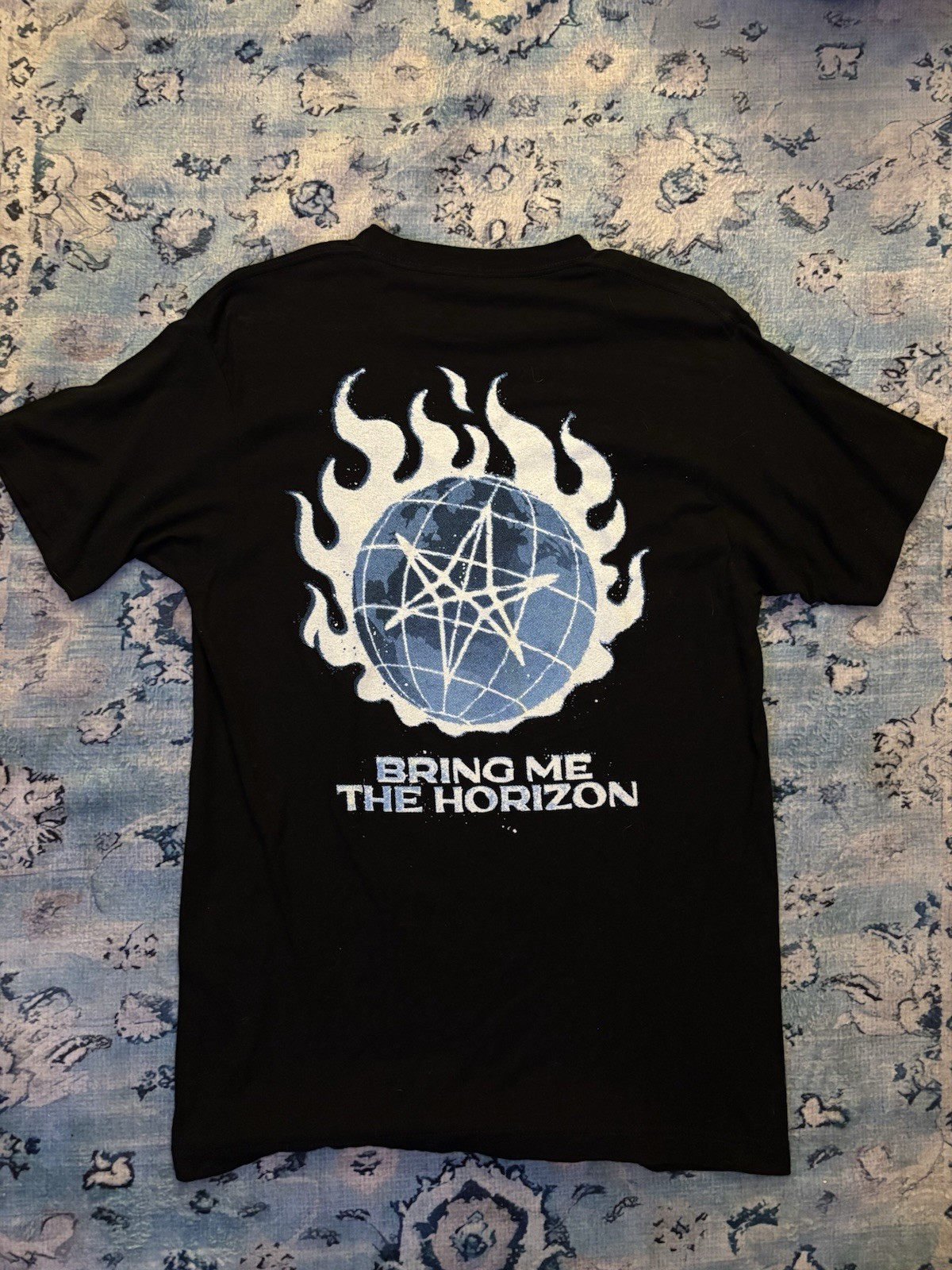 Bring Me The Horizon Men’s M Black Graphic Logo Crew Neck Cotton T-Shirt