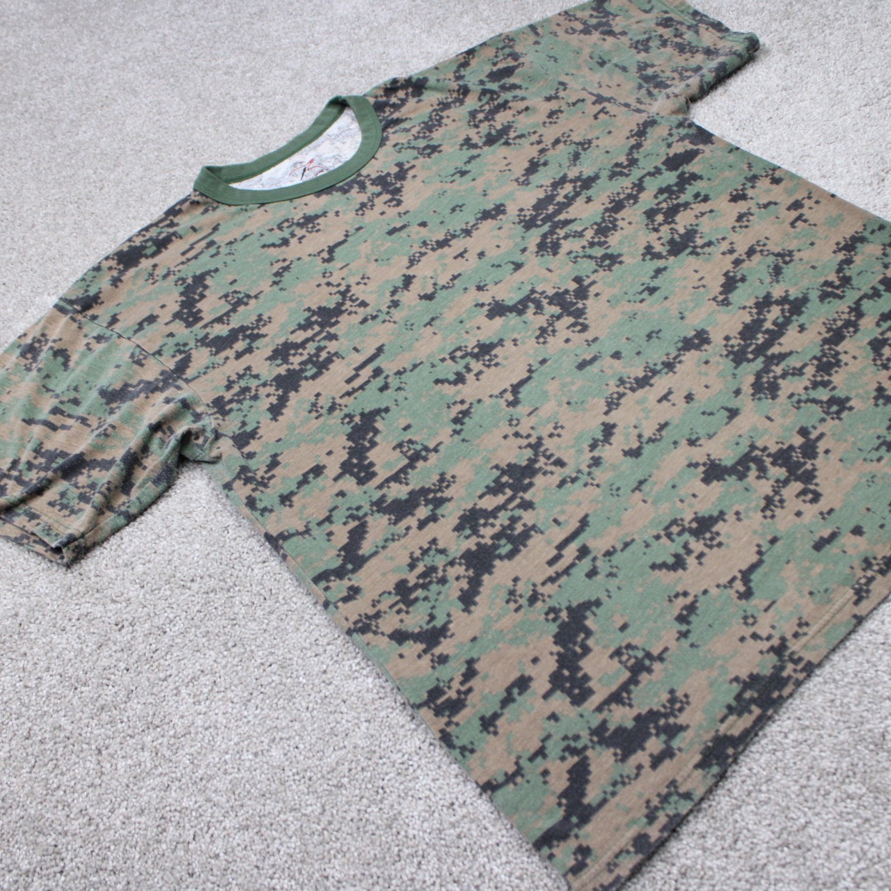 ROTHCO Shirt Men 2XL XXL Green Camo Camoflauge Cotton/Poly Short Sleeve Pullover