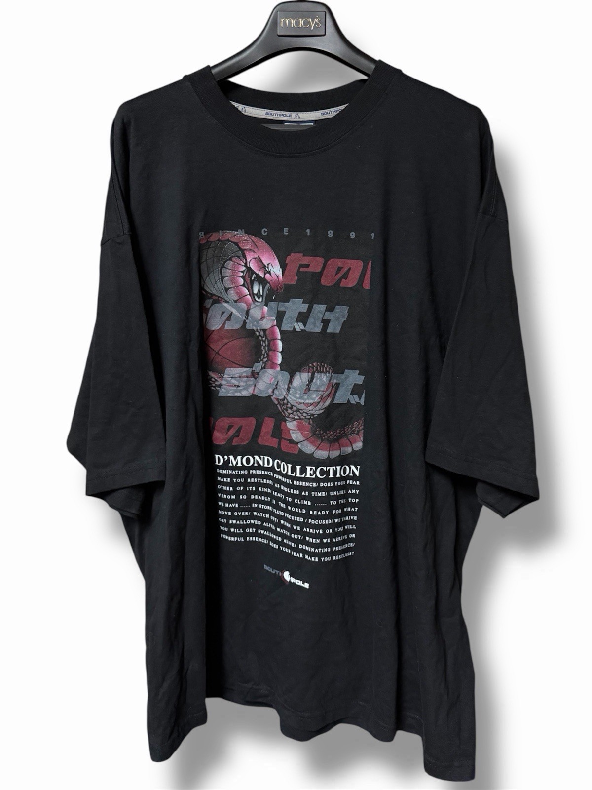 Vintage Southpole D Mond Collection Snake Graphic Shirt 2XL Y2K 00 Streetwear