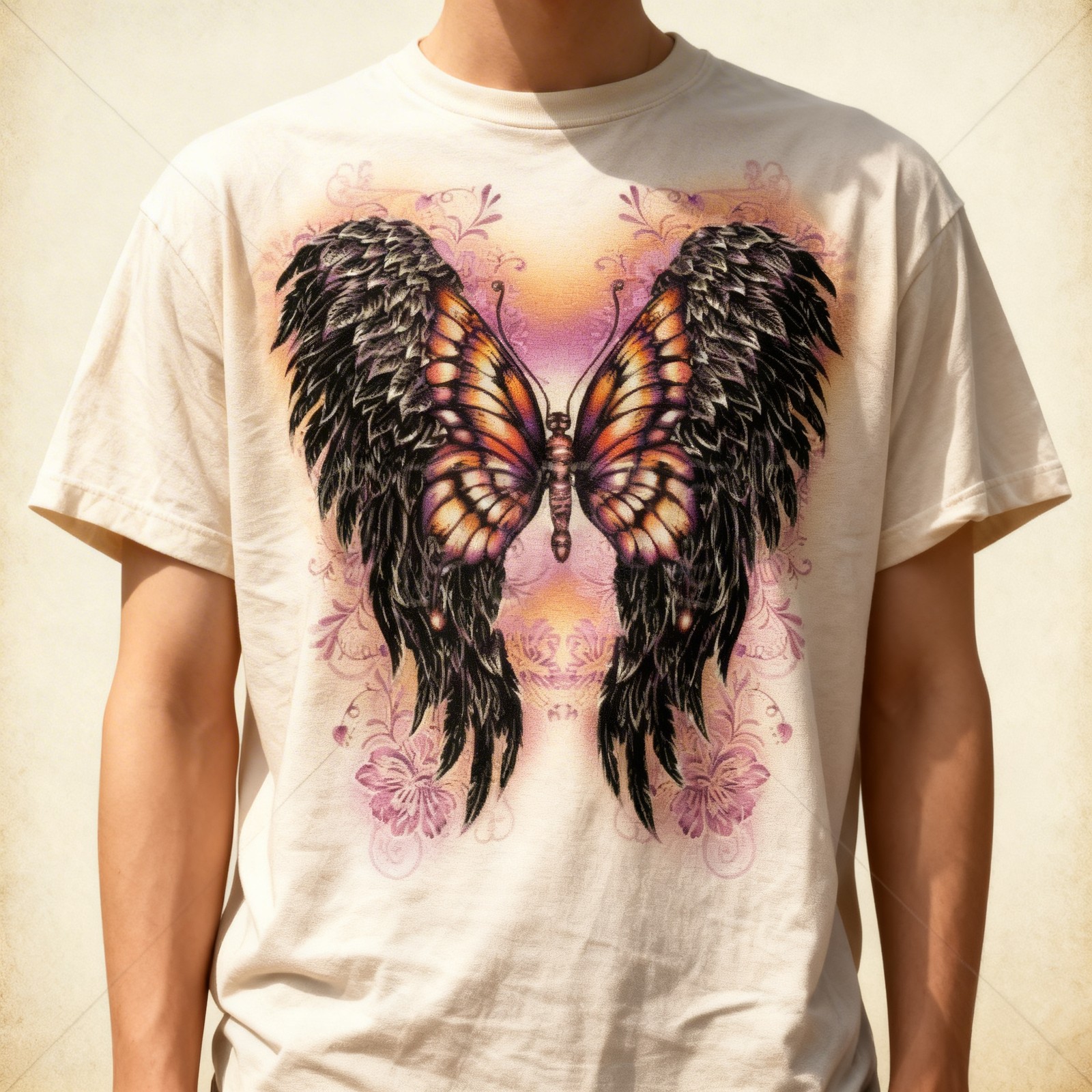 Wings wButterfly T Shirt You Choose Style, Size, Color Up to 4XL
