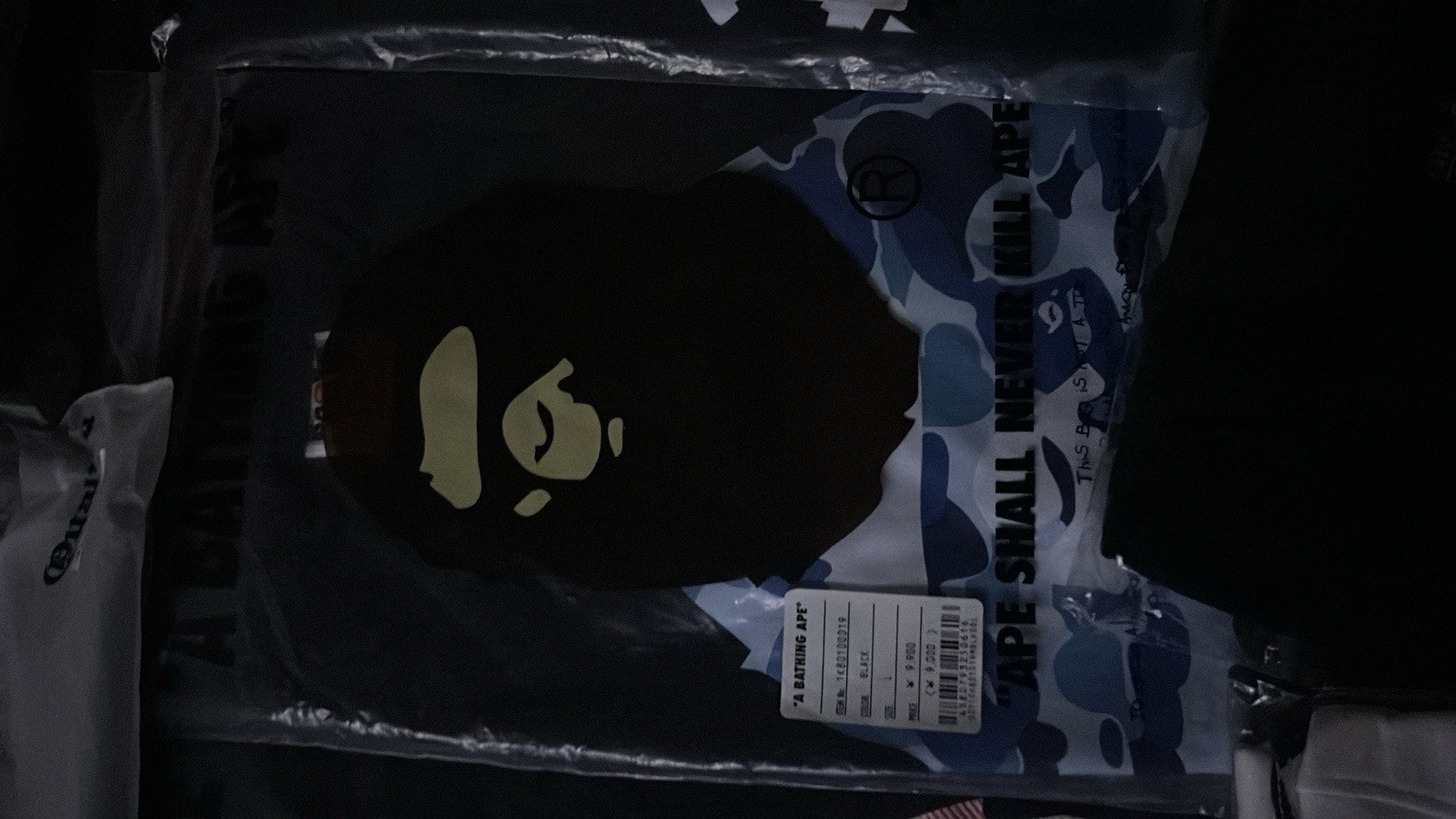 A Bathing Ape BAPE Men’s M Black Graphic Logo Crew Neck Short Sleeve T-Shirt