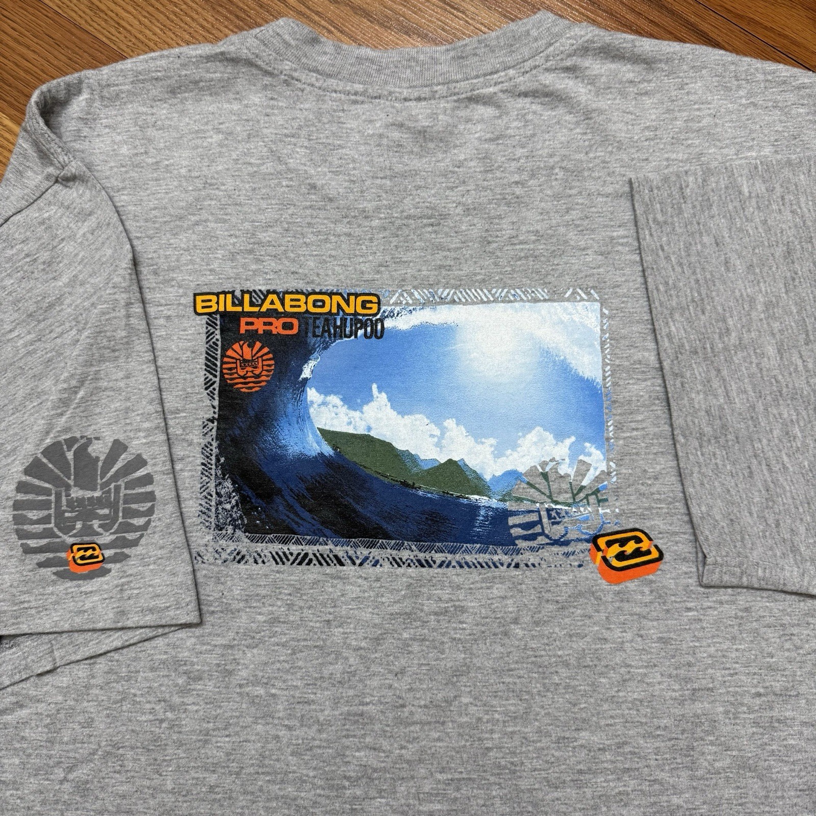 Vintage Billabong Pro Teahupoo Tahiti T-shirt XL Surfing Beach Skate Streetwear