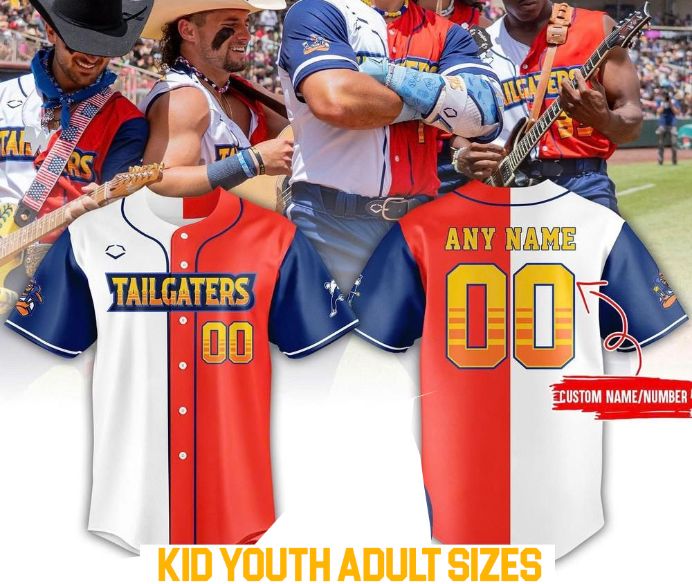 The Texas Tailgaters CUSTOM baseball jersey All sizes JJ6318