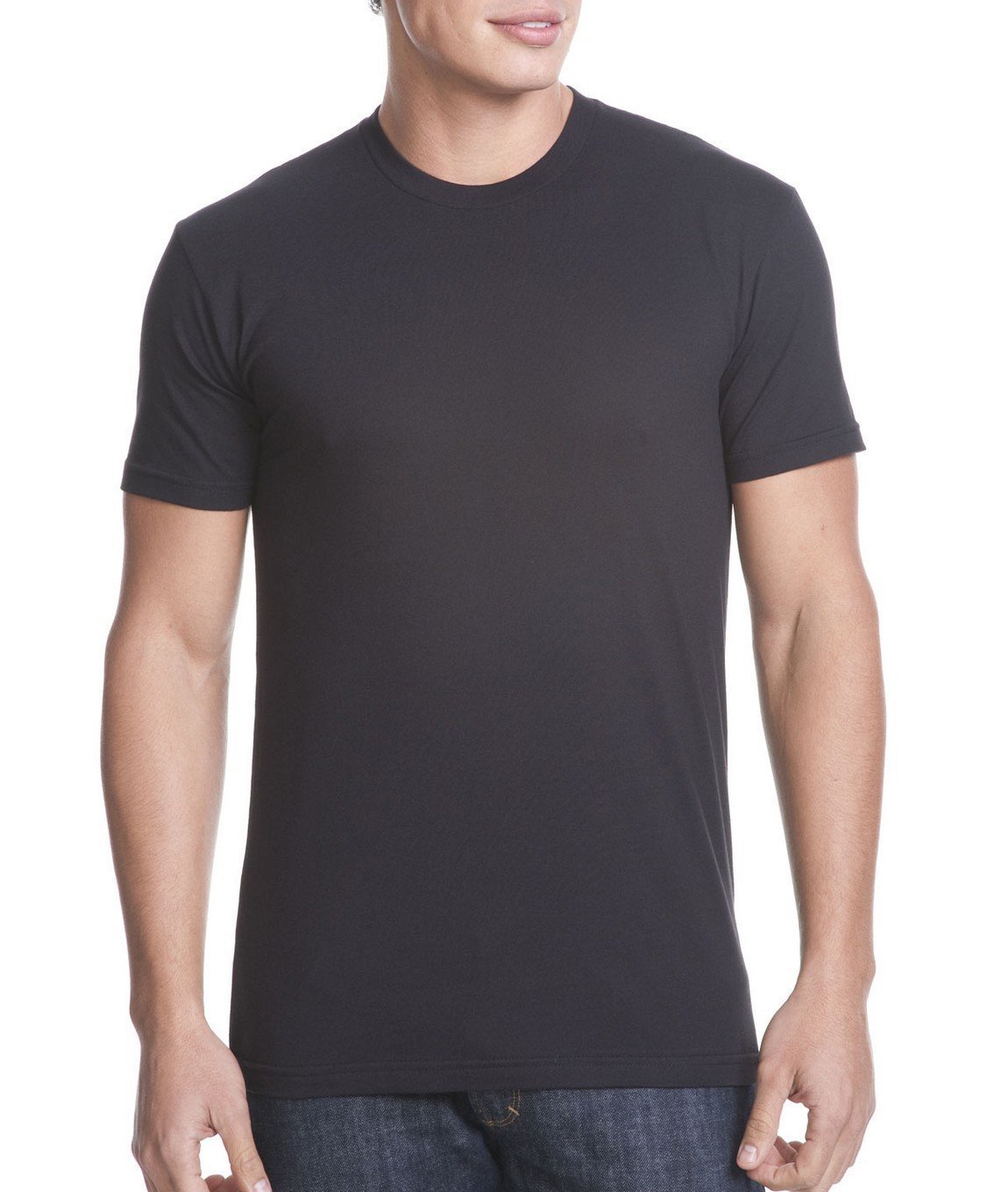 Next Level Men’s CVC Crew, Black