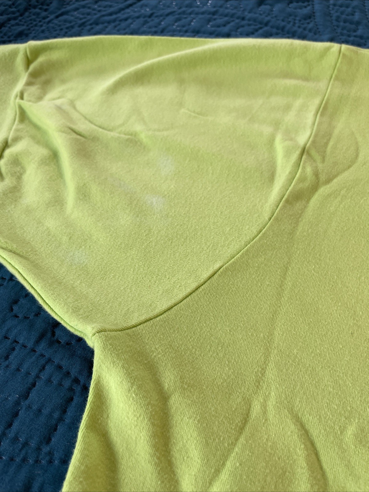 VINTAGE 90’S LIME GREEN SHIRT, HIGH NECK, SAN FRANCSICO CITY STREETS L