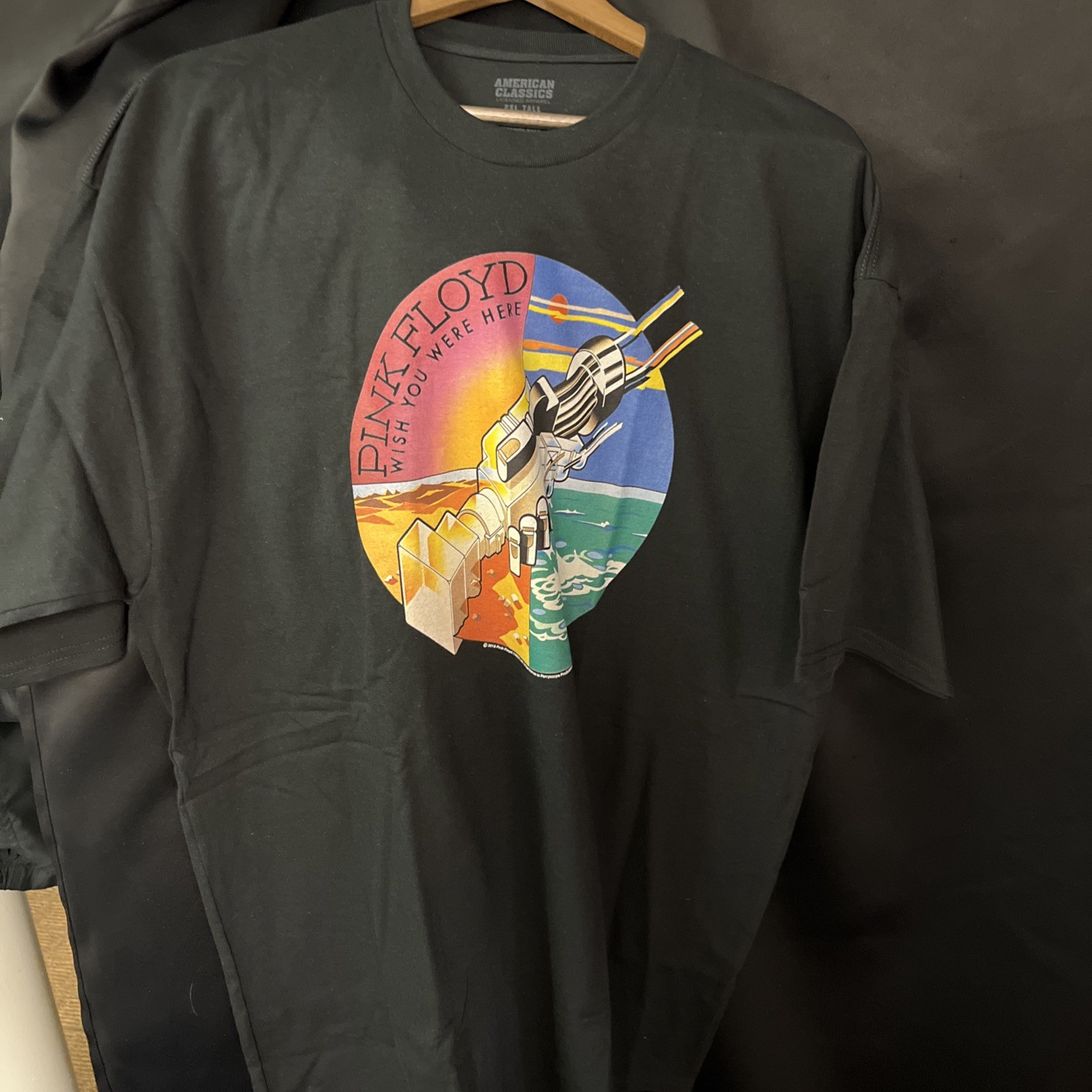 Pink Floyd, Wish You Were Here Men’s Black Graphic T-Shirt, New In Package