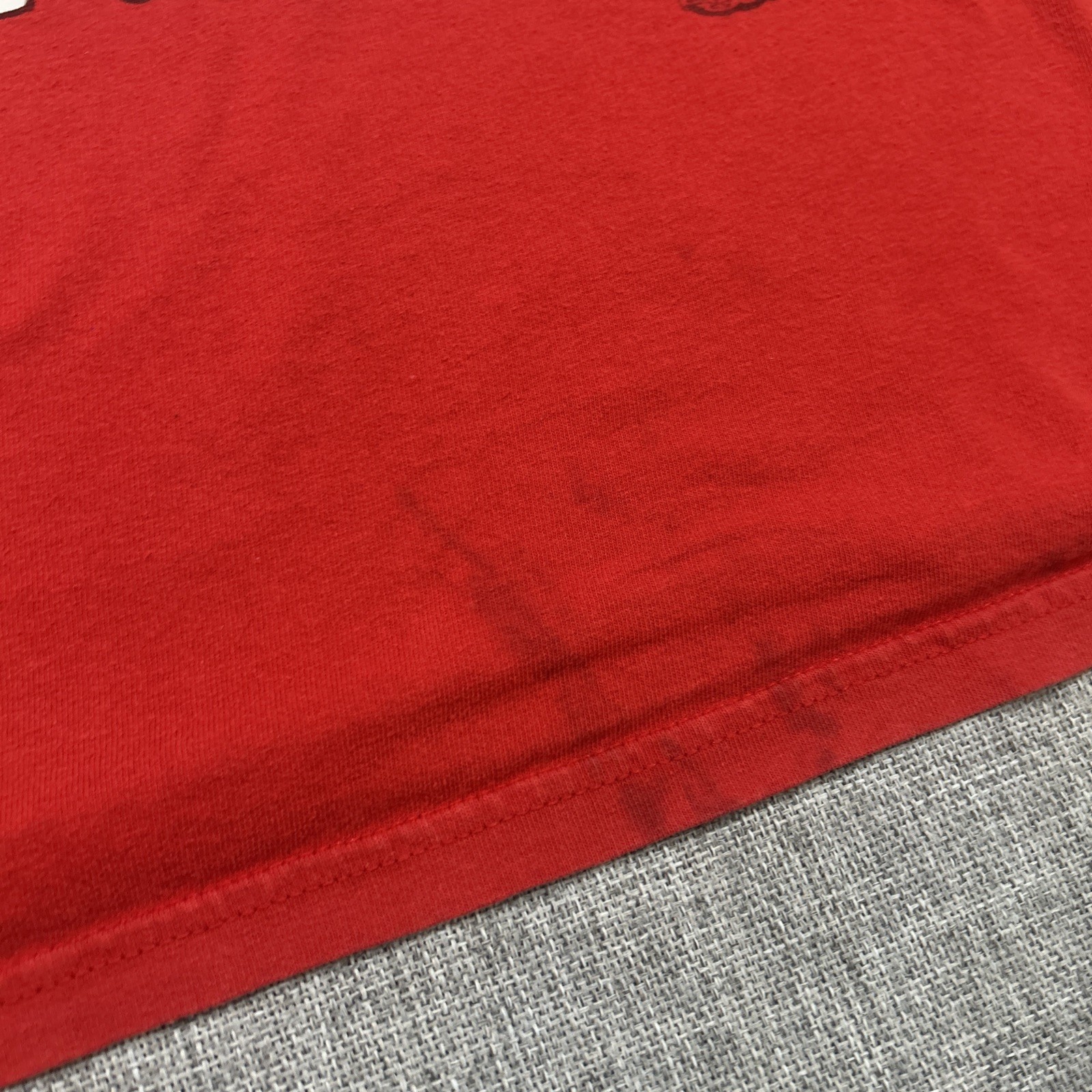 2011 Adventure Time Shirt Size L Cartoon Network Red What Time Is It Finn Jake