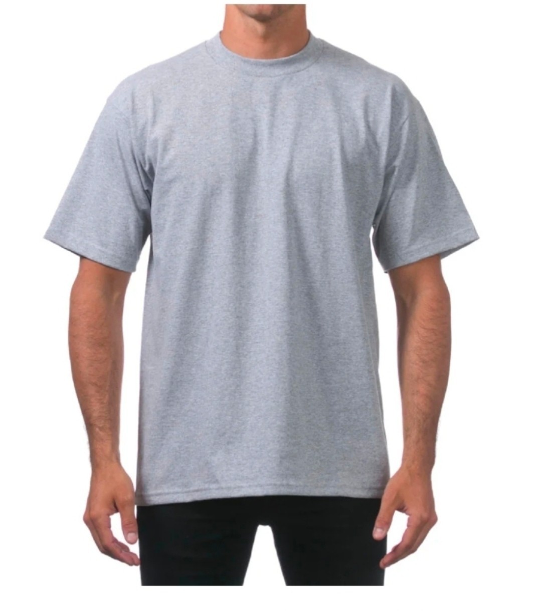 3 PACK PRO CLUB MENS HEAVYWEIGHT TEE SHIRT PLAIN SHORTH SLEEVE PROCLUB M – L