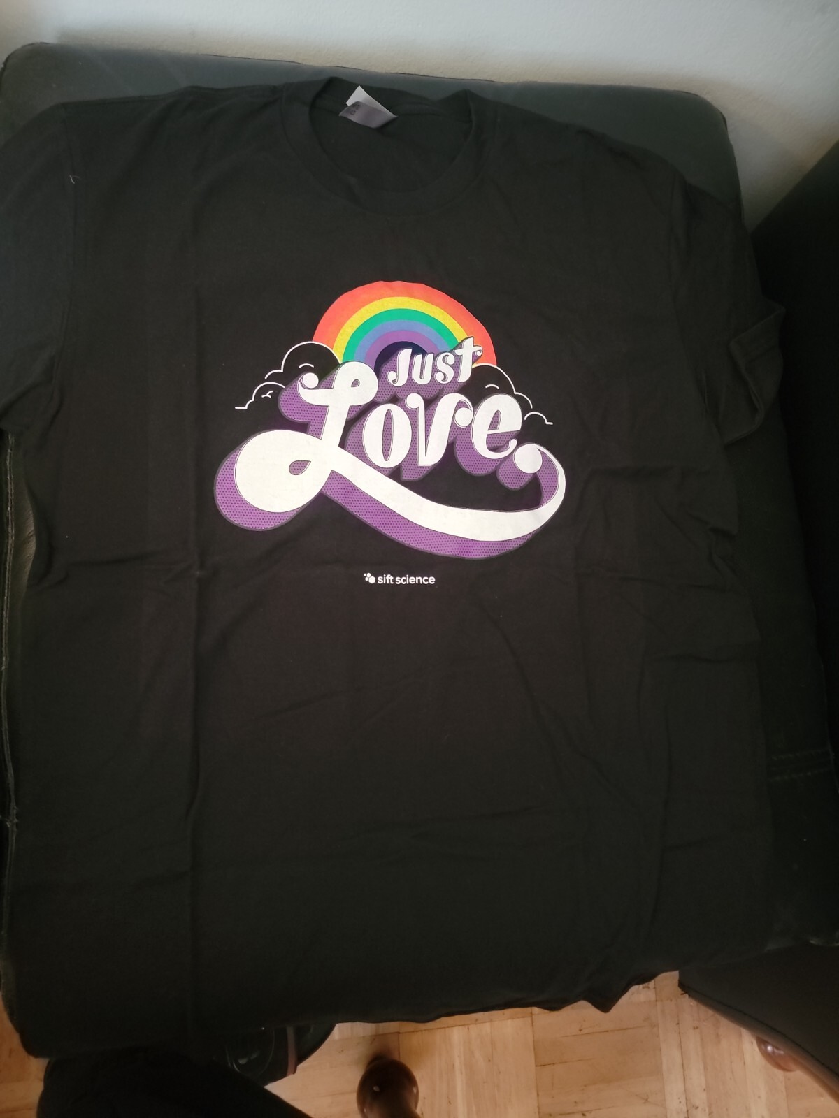 Next level Just Love rainbow T shirt medium unisex men