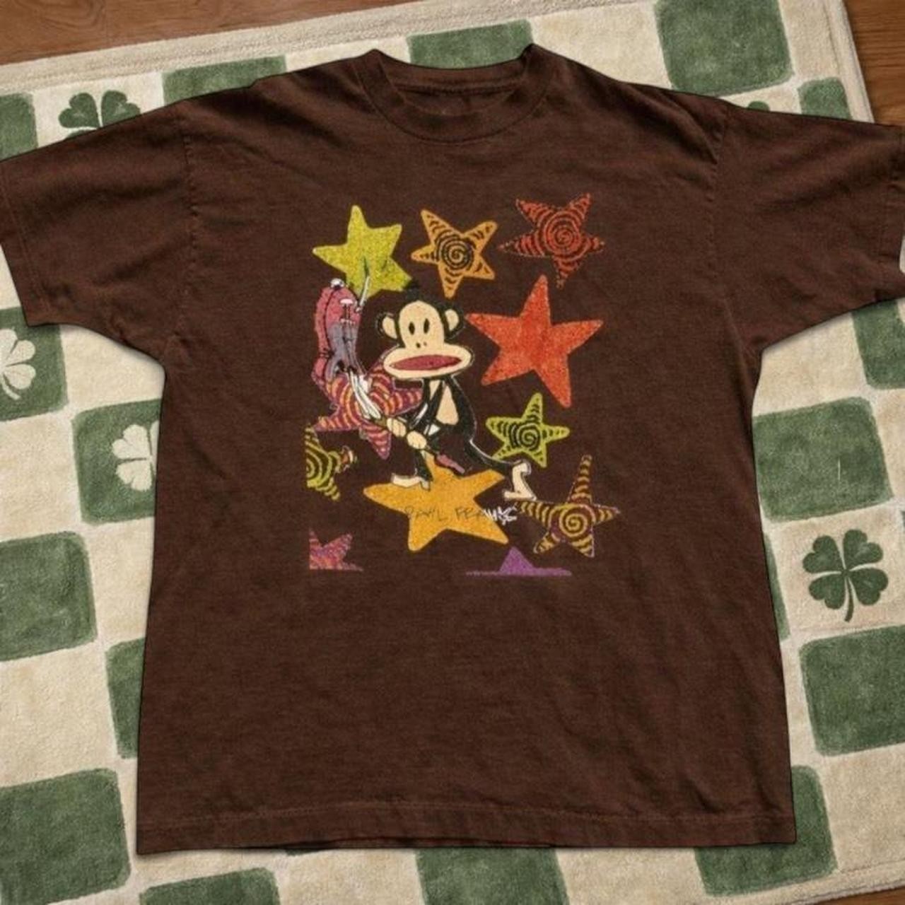 Paul frank tshirt with colorful stars , vintage funny tshirt