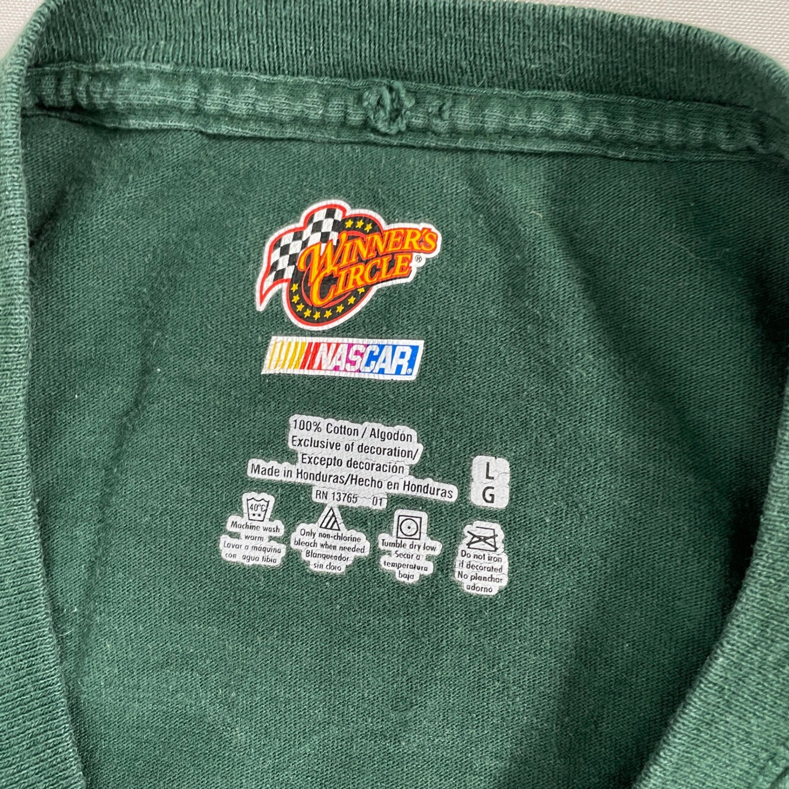 Dale Earnhardt Jr #88 NASCAR Winner’s Circle Amp Energy Green T-Shirt Mens LARGE
