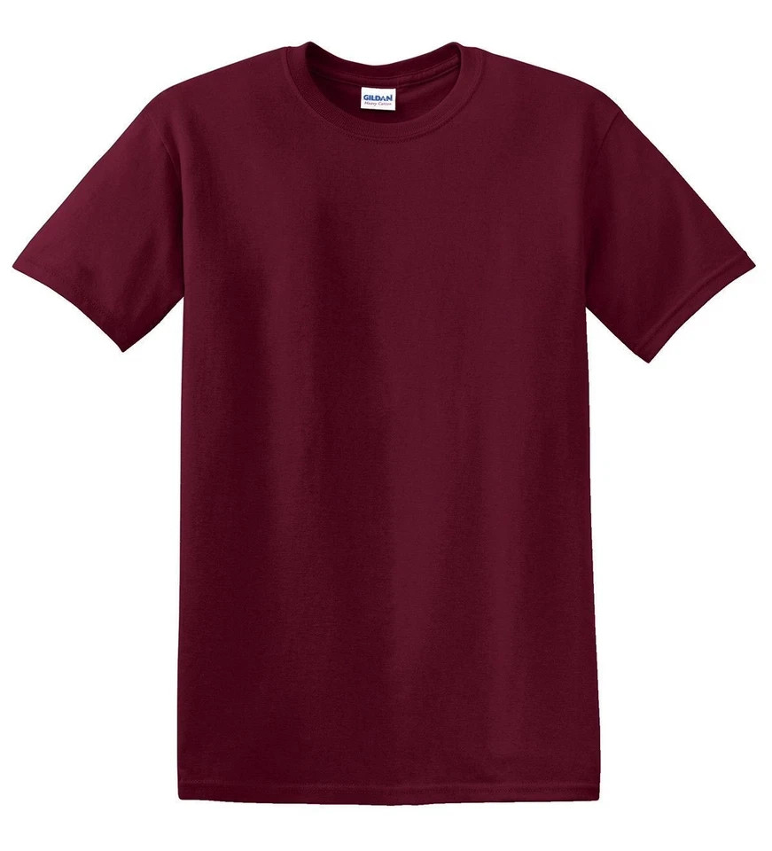 6 Pack Gildan 5000 Men’s T-Shirt Heavy Cotton Short Sleeve Plain Blank Tee S-3XL