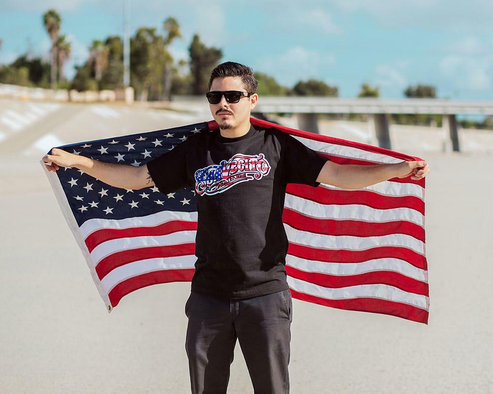 Men’s Suavecito USA Flag OG Tee Shirt (S, M, L, XL, 2XL, 3XL, 4XL, 5XL)