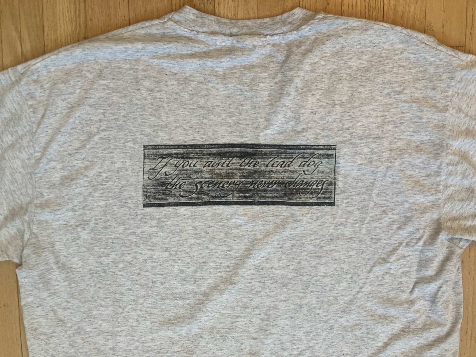 VTG L Gizzard If You Ain’t The Lead Dog Rifle Shooting Shirt, Padded Shoulder XL