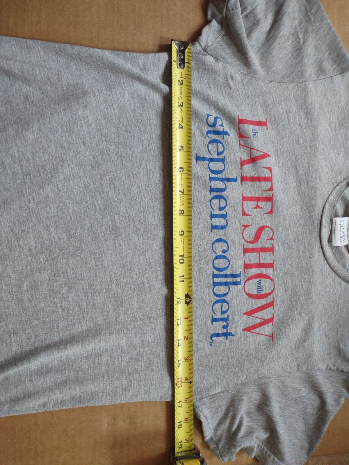 Official Authentic Late Show With Stephen Colbert T-Shirt Unisex Small Comfy Tee