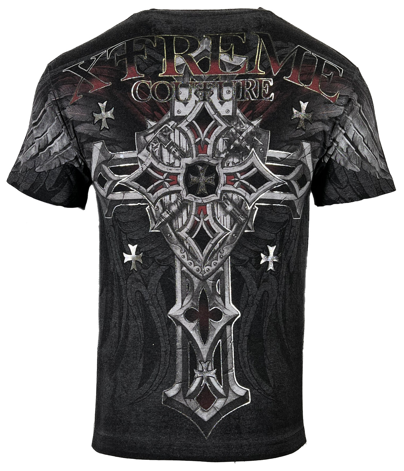 Xtreme Couture By Affliction Men’s T-Shirt Battledome Biker Cross