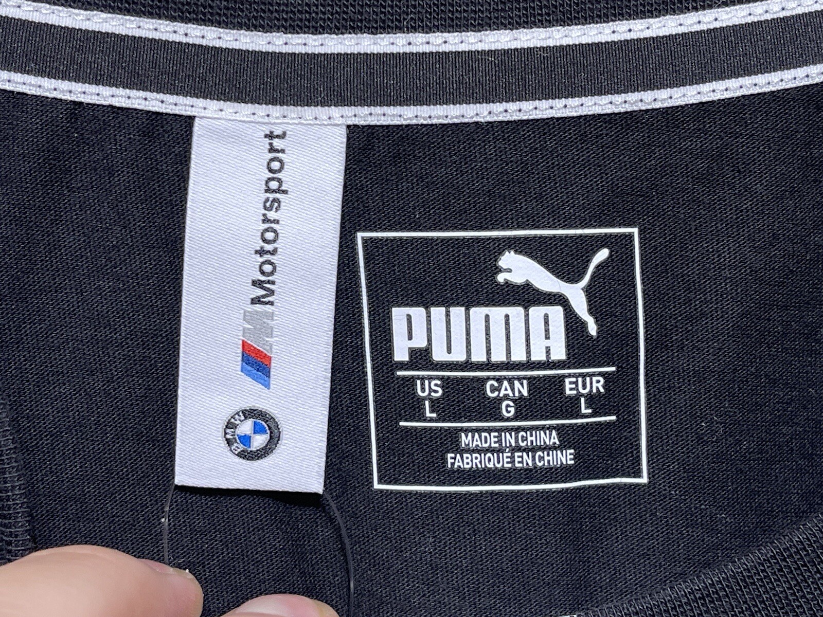 NWT Puma x BMW MMS Life Short Sleeve Graphic Tee | Black | Men’s L | M Series