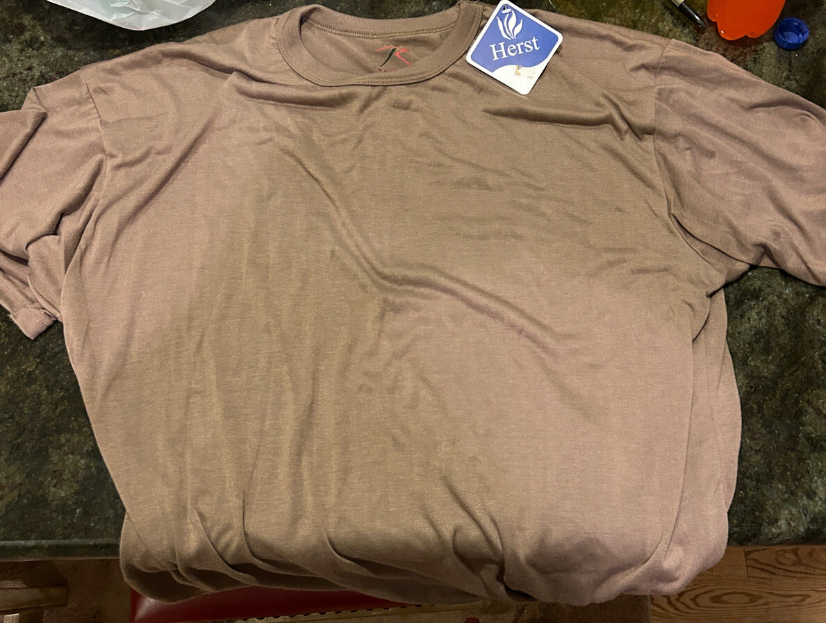 Rothco Solid Color Plain Army Military Outdoor Short Sleeve T-Shirt Tan 3XLG