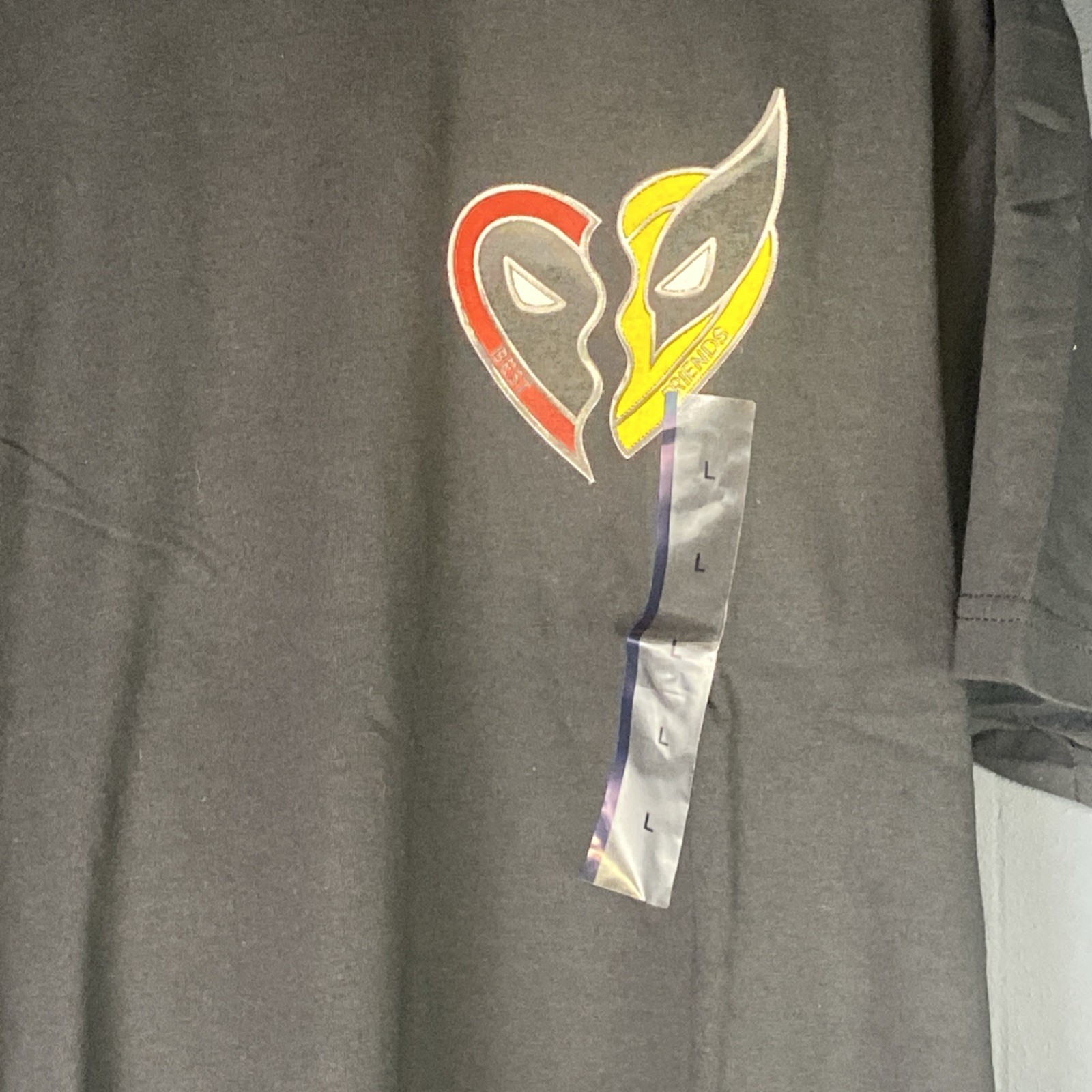Marvel Deadpool & Wolverine Graphic T-shirt Black Size Large
