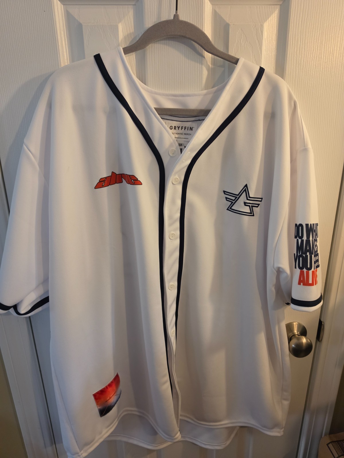 Gryffin #22 ALIVE Album Limited Baseball Jersey EDM Tour Concert 3XL