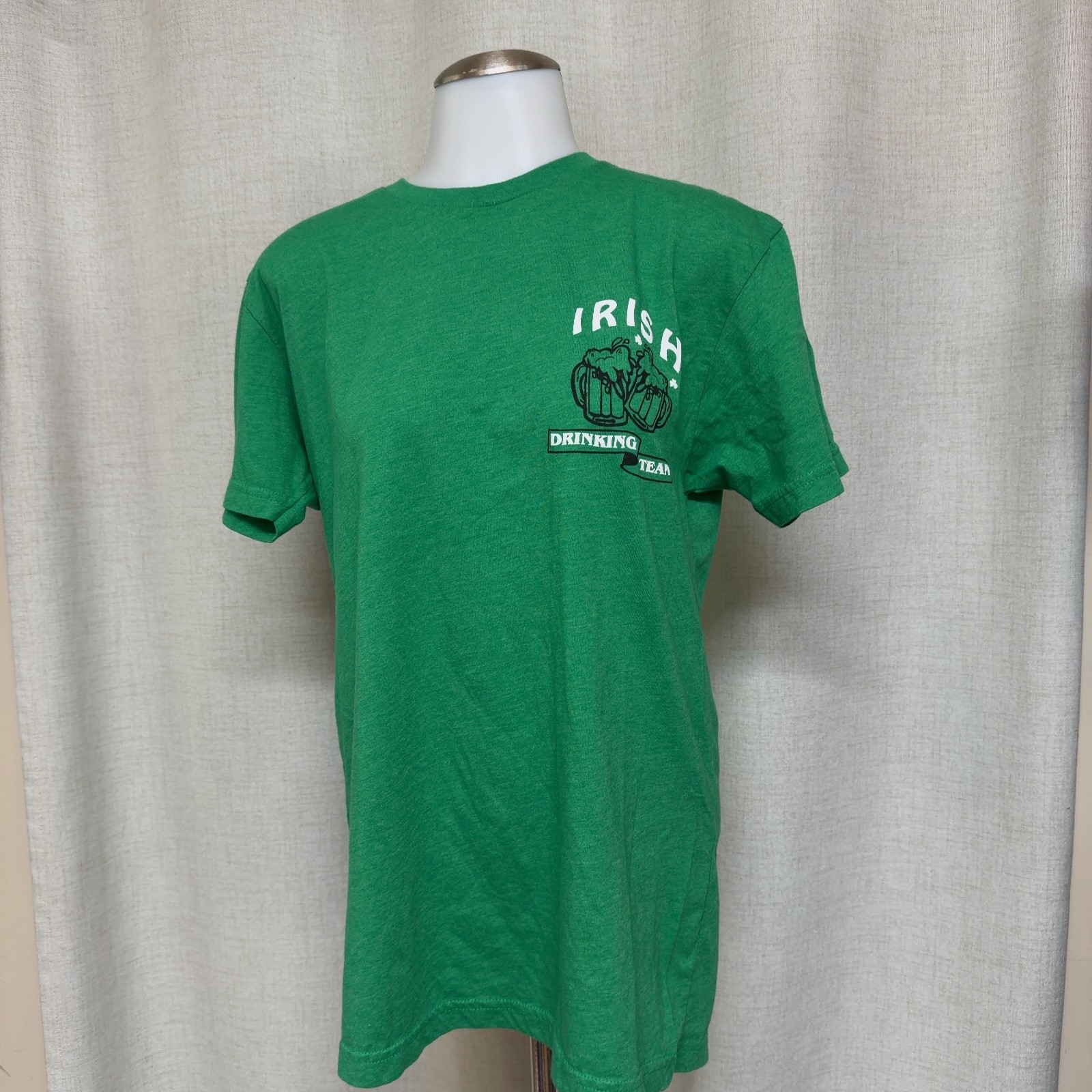 NEXT LEVEL Green Irish Drinking Team St Patricks Graphic T-Shirt top sz M Unisex