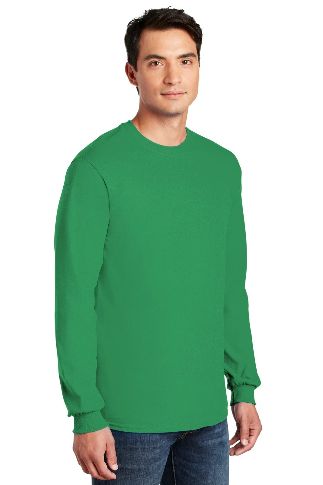 Gildan G540 Men’s Heavy Cotton Preshrunk Tshirt Long Sleeve Crew Neck T-Shirt