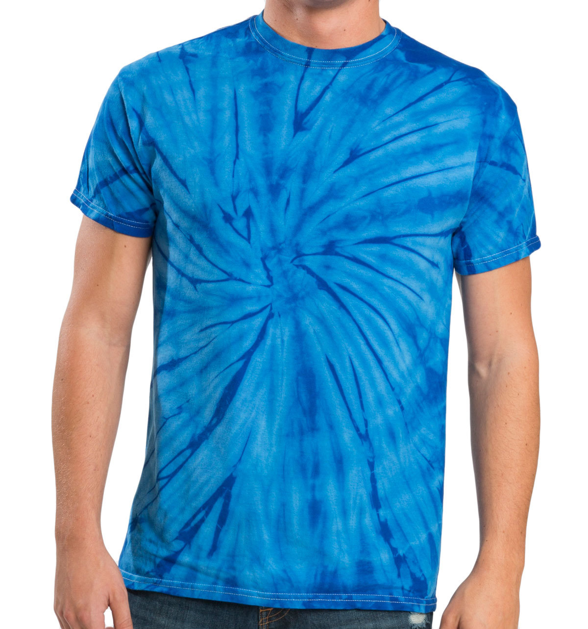 Tie Dye T-Shirts Plain Colors Kids and Adult Colortone 100% Cotton
