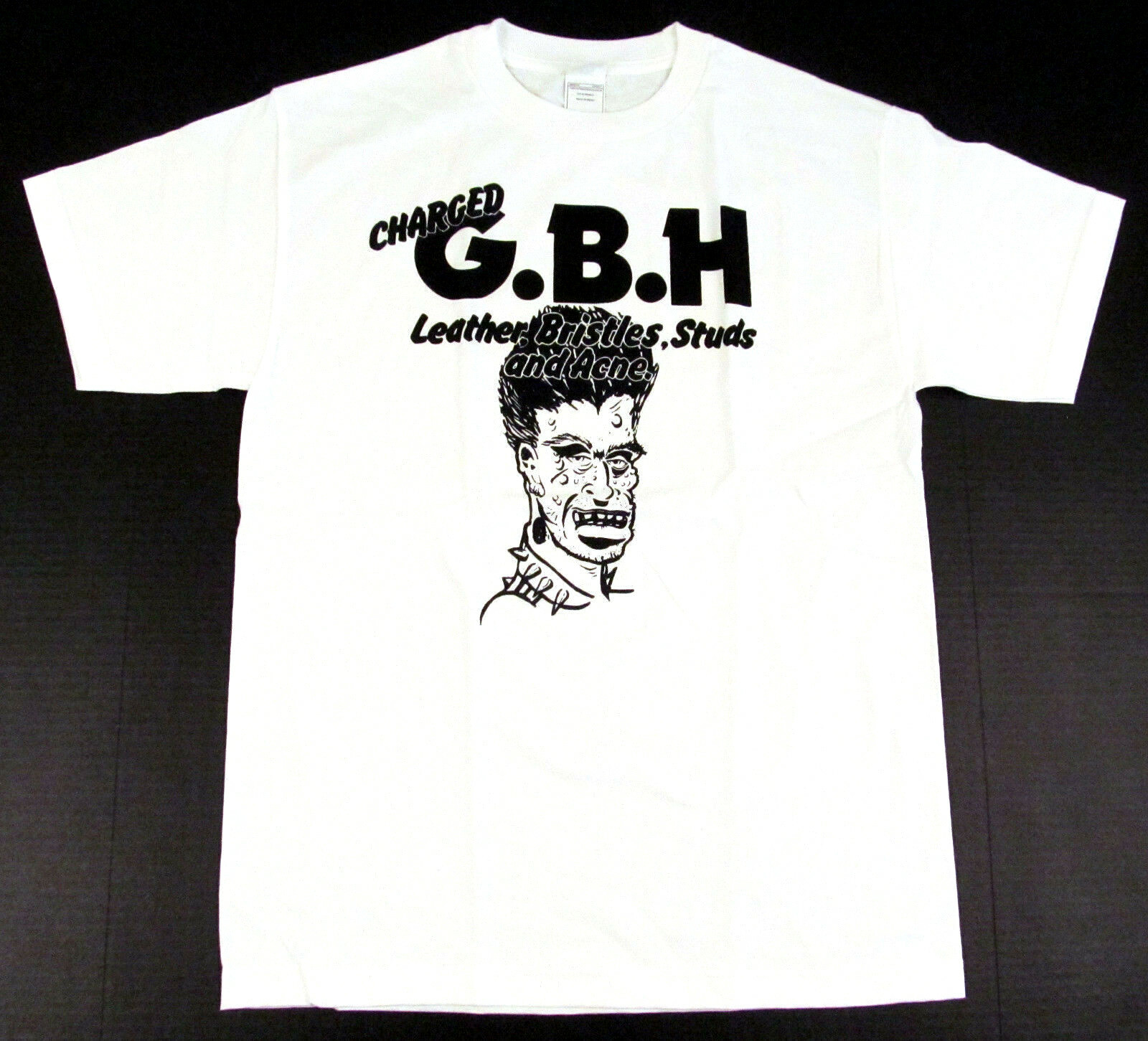 CHARGED GBH T-shirt G.B.H. Studs Punk Rock Tee Adult S,M,L,XL White New