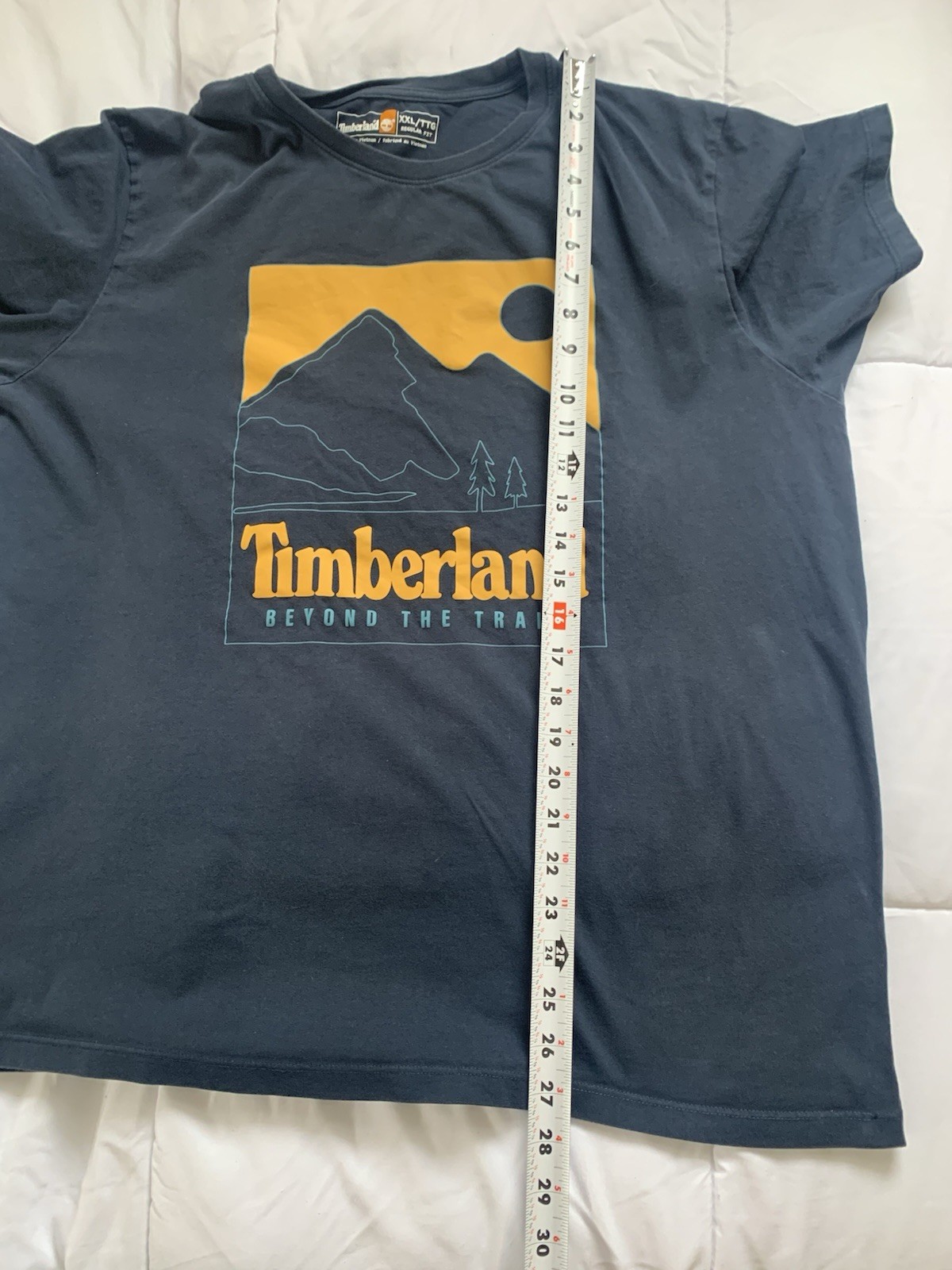 Timberland Men’s Graphic Short Sleeve T-Shirt Nature Print Tee Blue