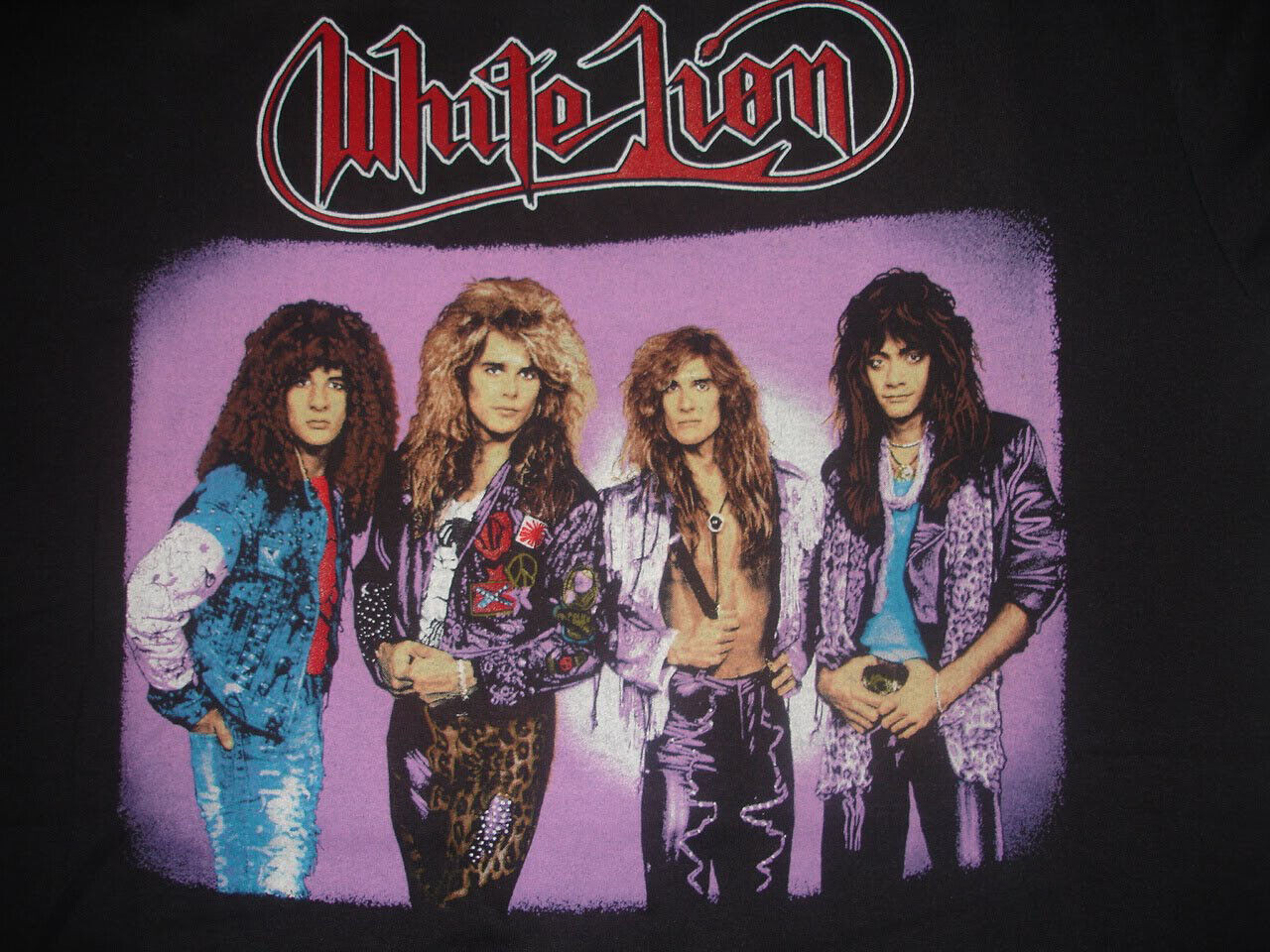 White Lion Band Music Black T-Shirt Cotton Unisex S-234XL