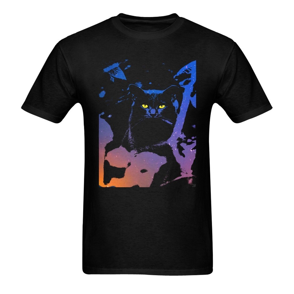 Graphic Tees Animals Nature Fantasy Goth Men Women Kids Family Black T-Shirts