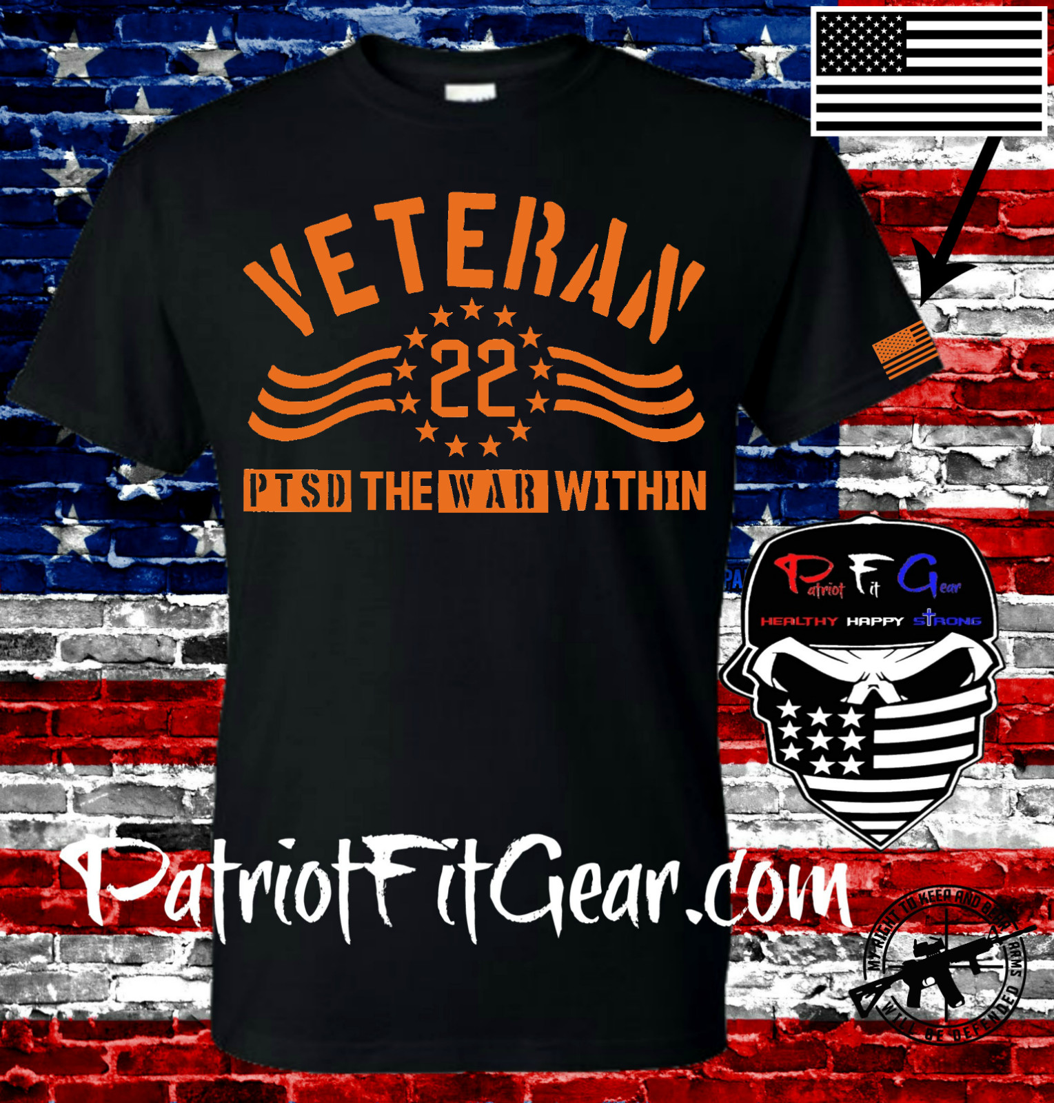 t-shirt,Veteran 22,PTSD The War Within,Support Our Troops,Military,PTSD,22 A Day