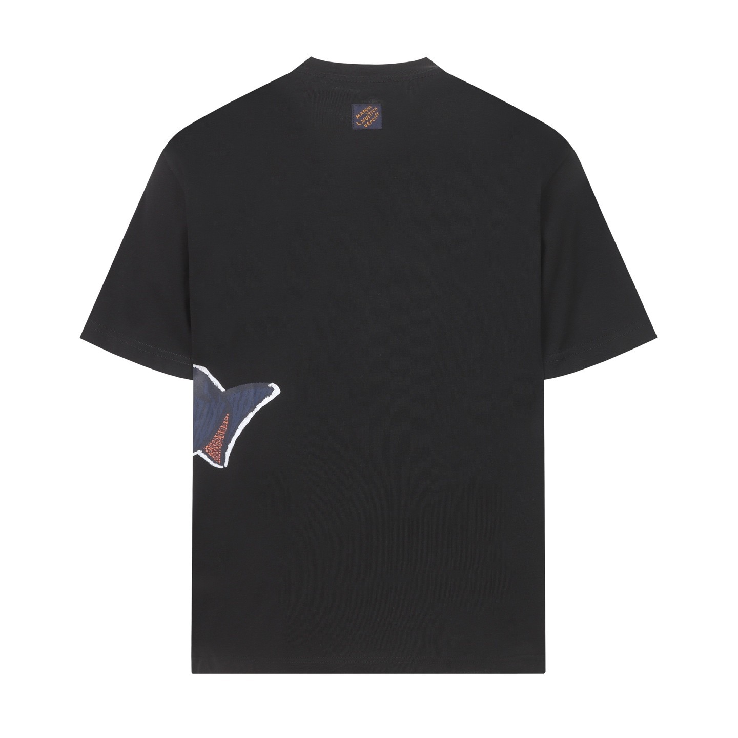 men casual round neck short sleeve men black T-shirt size M/L/XL