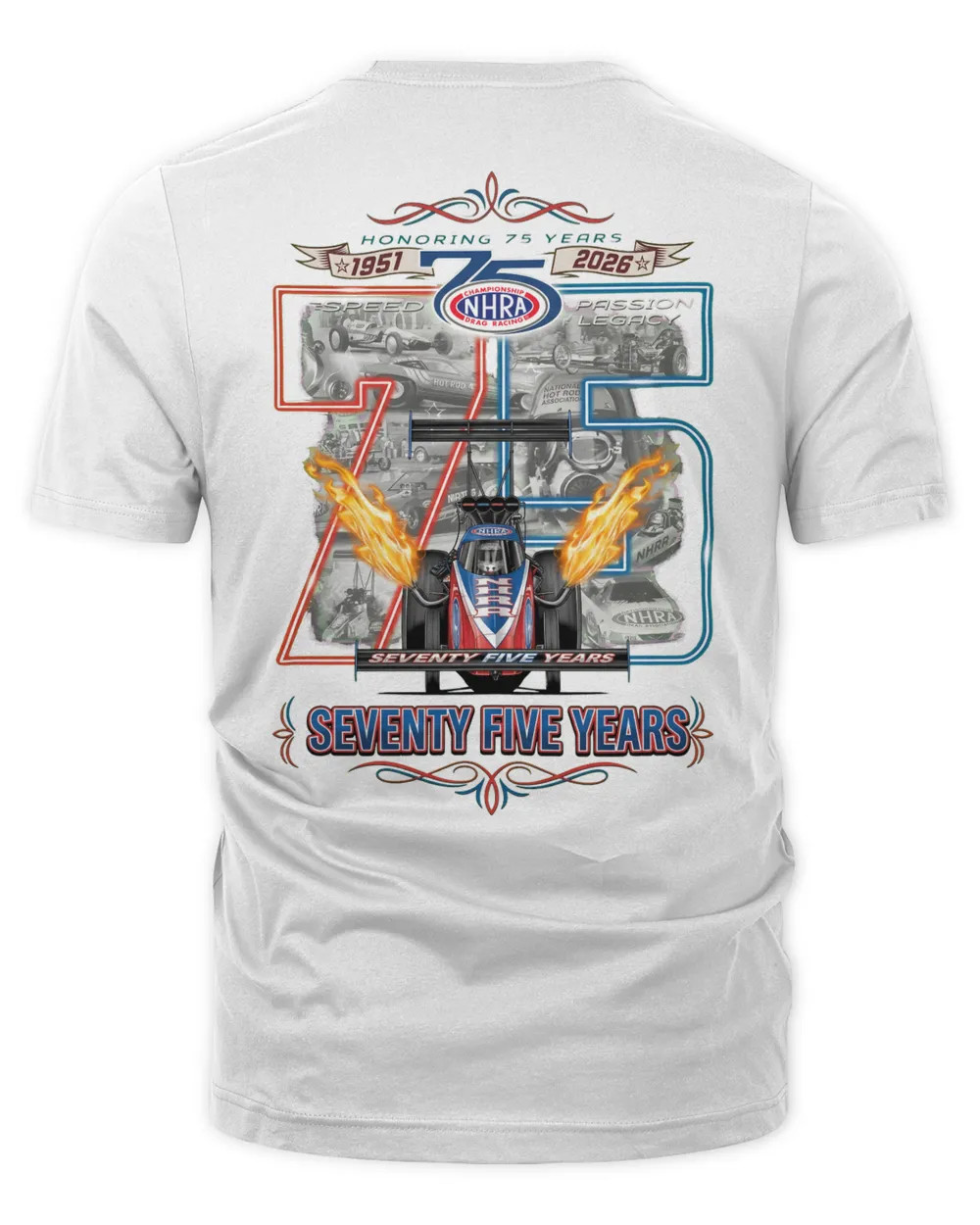 NEW Nitromall Event Merchandise Nhra 75th Heritage Shirt Size S-5XL