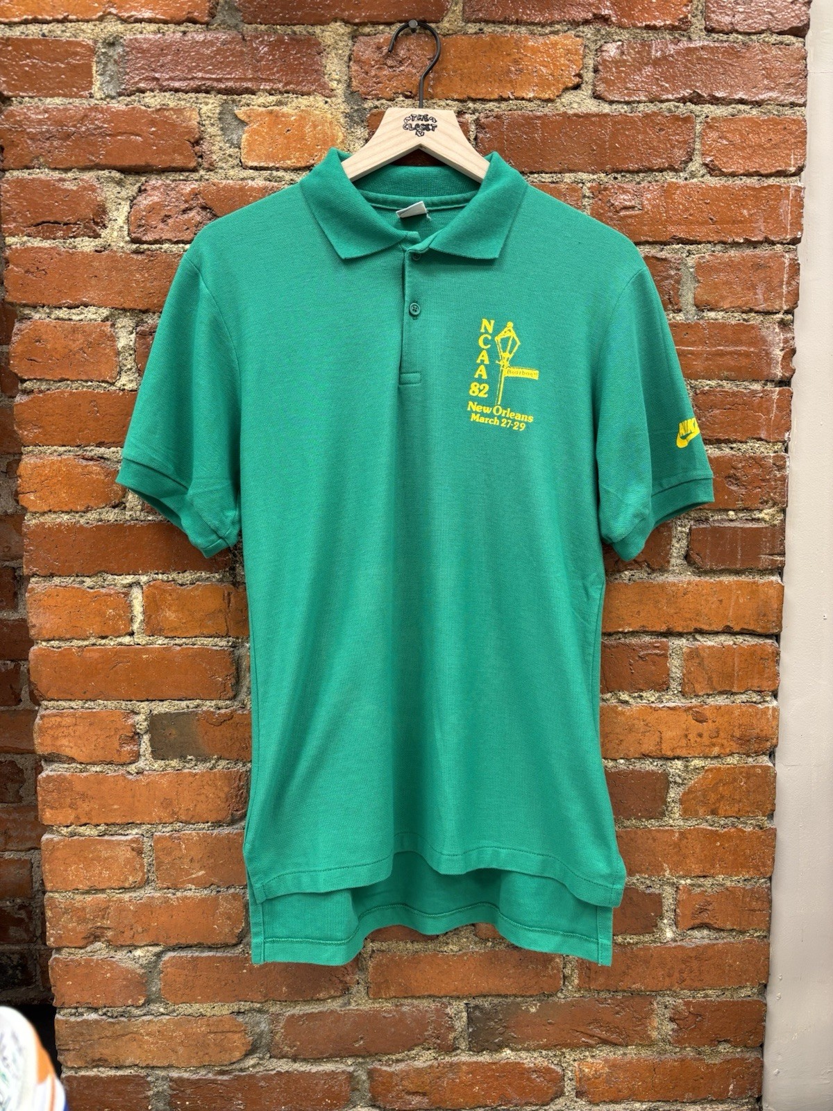 Vintage 1892 Nike x NCAA New Orleans Final Four Green Polo on NIKE ORANGE LABEL