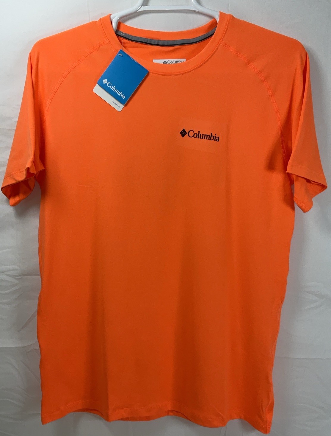 NWT Men’s Columbia Dri-Fit Bound Best Friend Dog Graphic Shirt Orange Medium