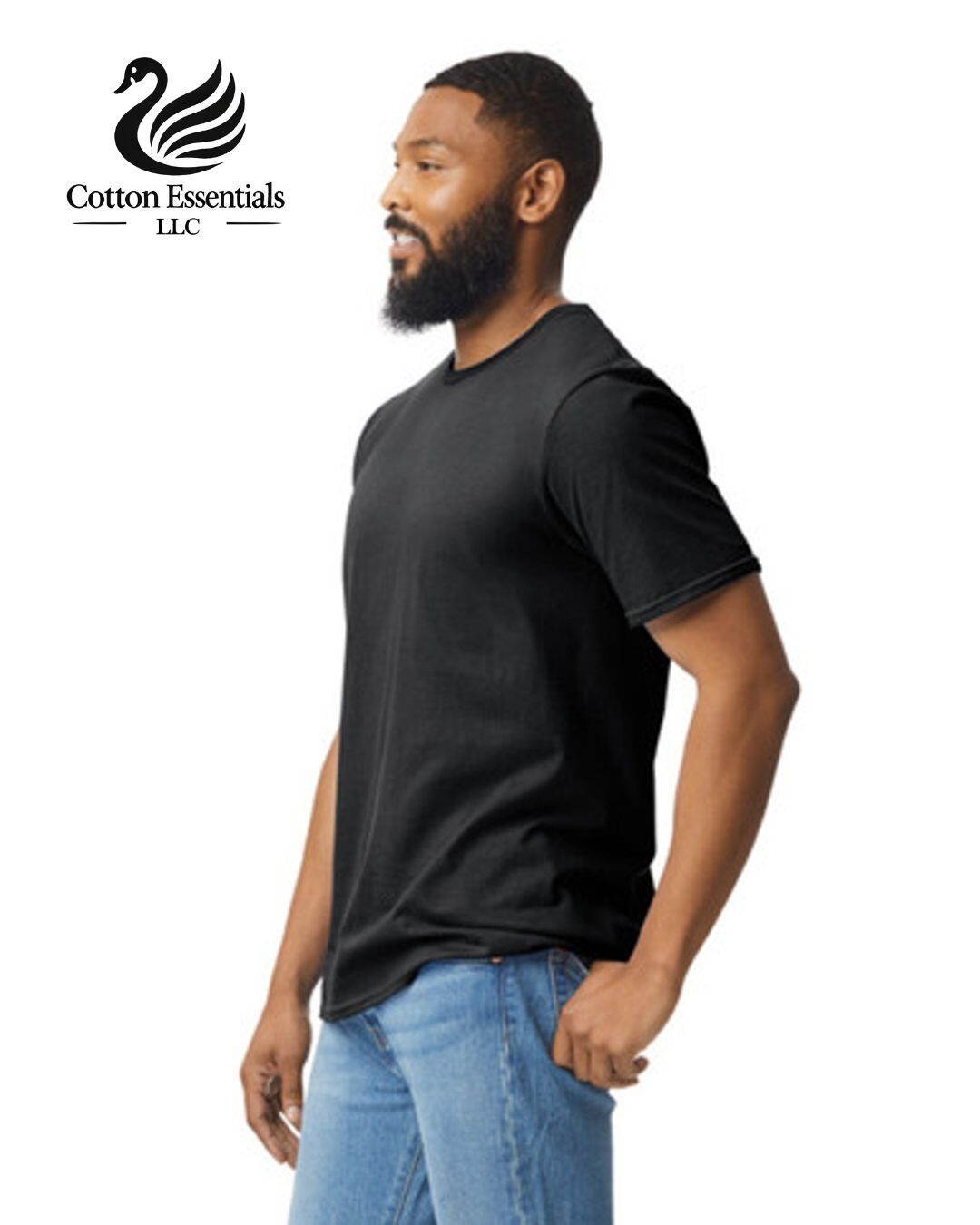 Gildan (6-pack) Black Solid Ultra Cotton Short Sleeve Blank Tee T-Shirt S-XXL