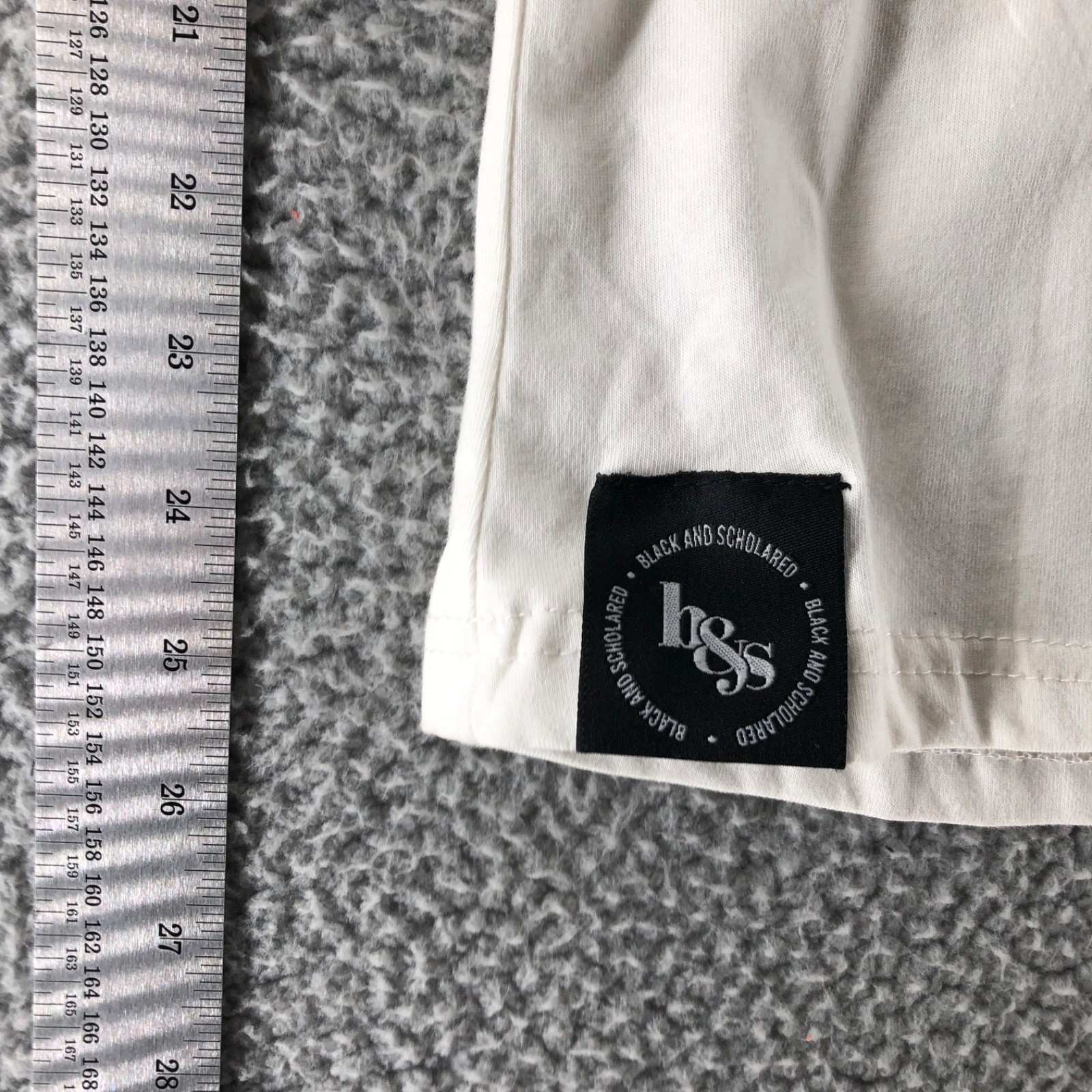 Black & Scholared Men’s Size S Shirt Black and White Educated Black Grad