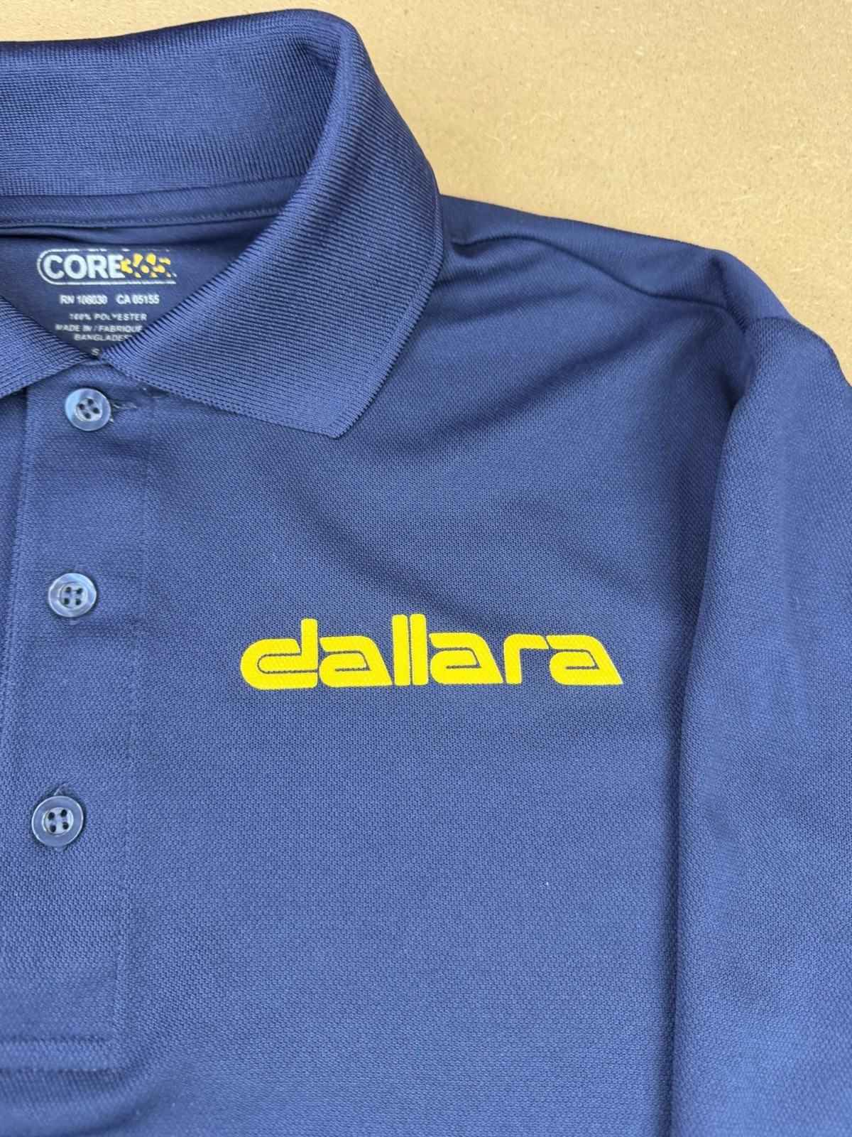 Dallara Design Core 365 Performance Long Sleeve Logo T Shirt Size Small