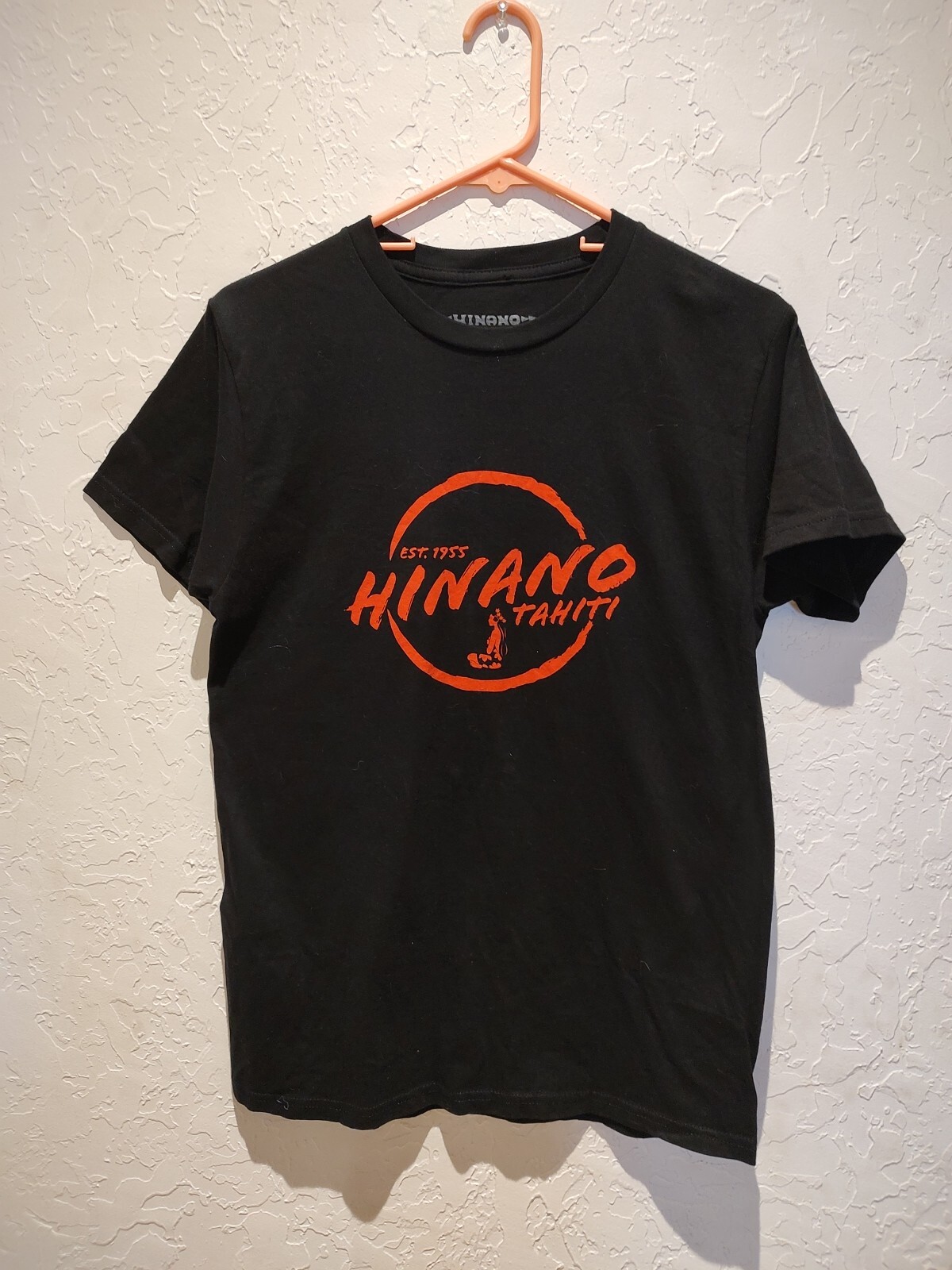 Official Hinano Tahiti T-shirt Size Small Authentic Black T-shirt