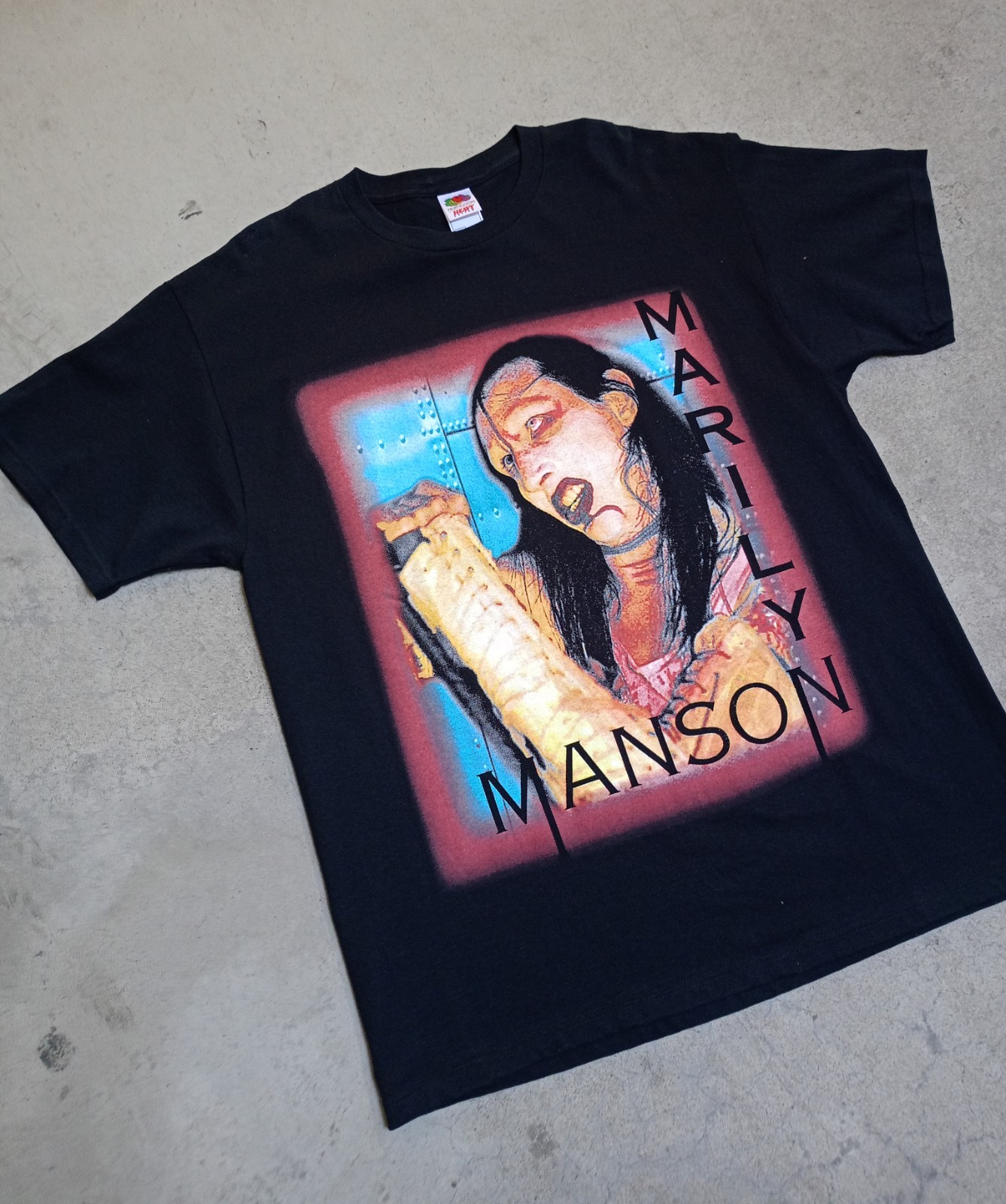 VINTAGE 2003 MARILYN MANSON T-SHIRT – THE GOLDEN AGE OF GROTESQUE-XL-MINT FOTL