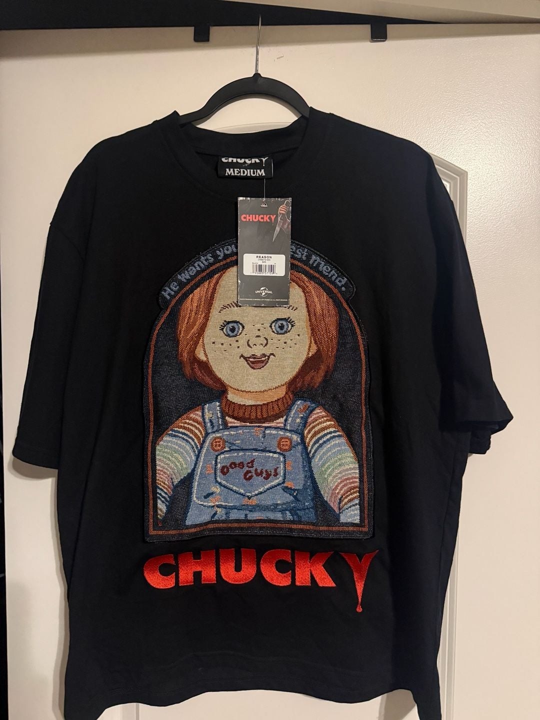 Chucky ‘He wants you for a best friend’ Woven Patch T-Shirt
