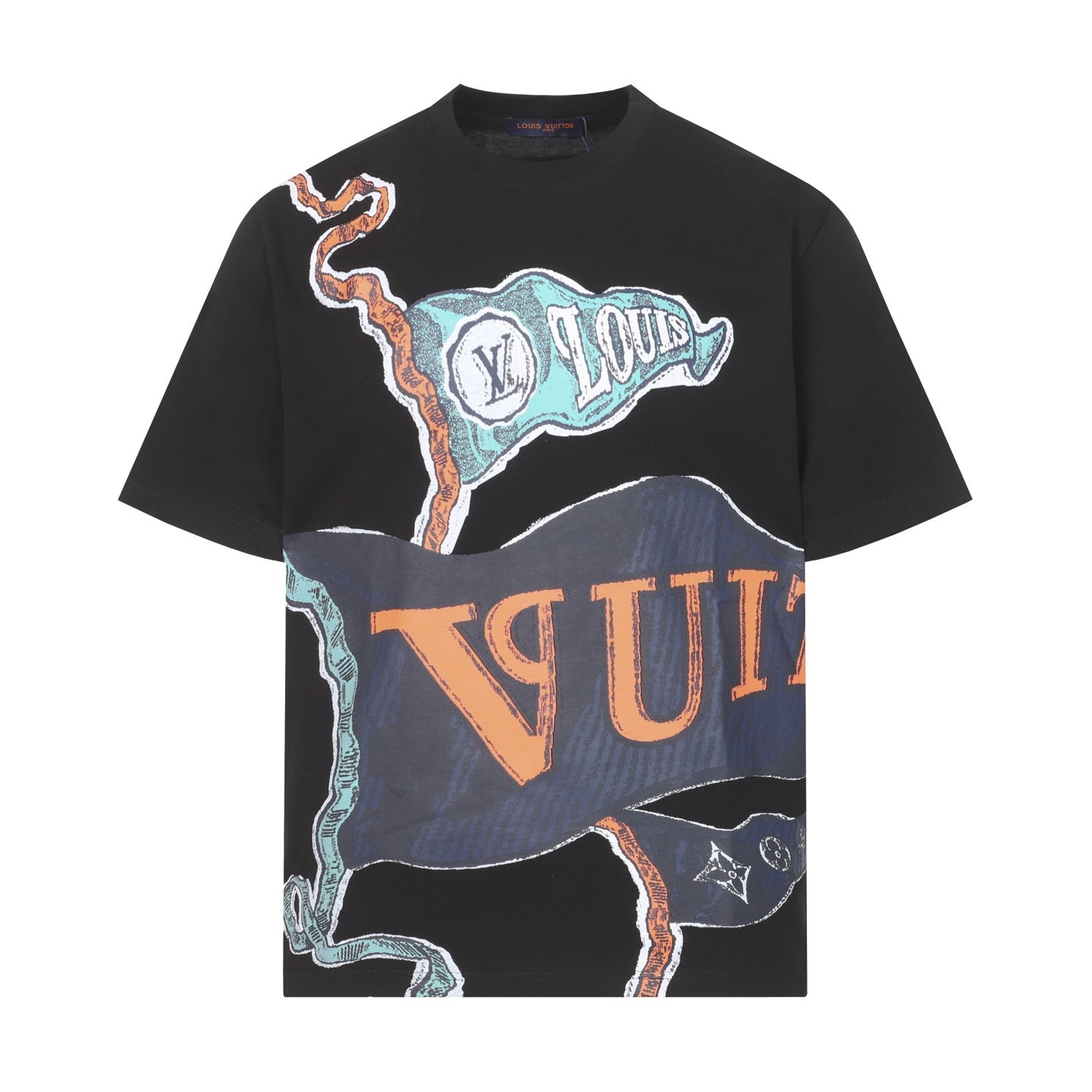 men casual round neck short sleeve men black T-shirt size M/L/XL